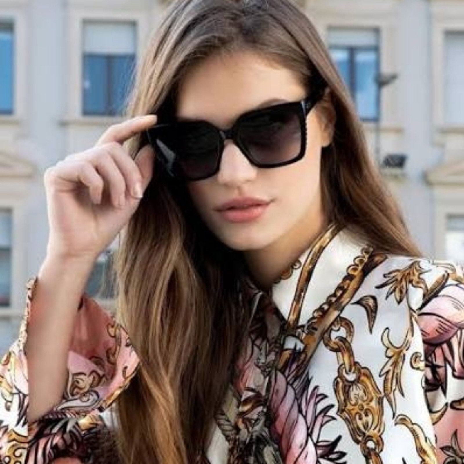 Moschino New Moschino Black and Gold Sunglasses Size ONE SIZE - 1 Thumbnail
