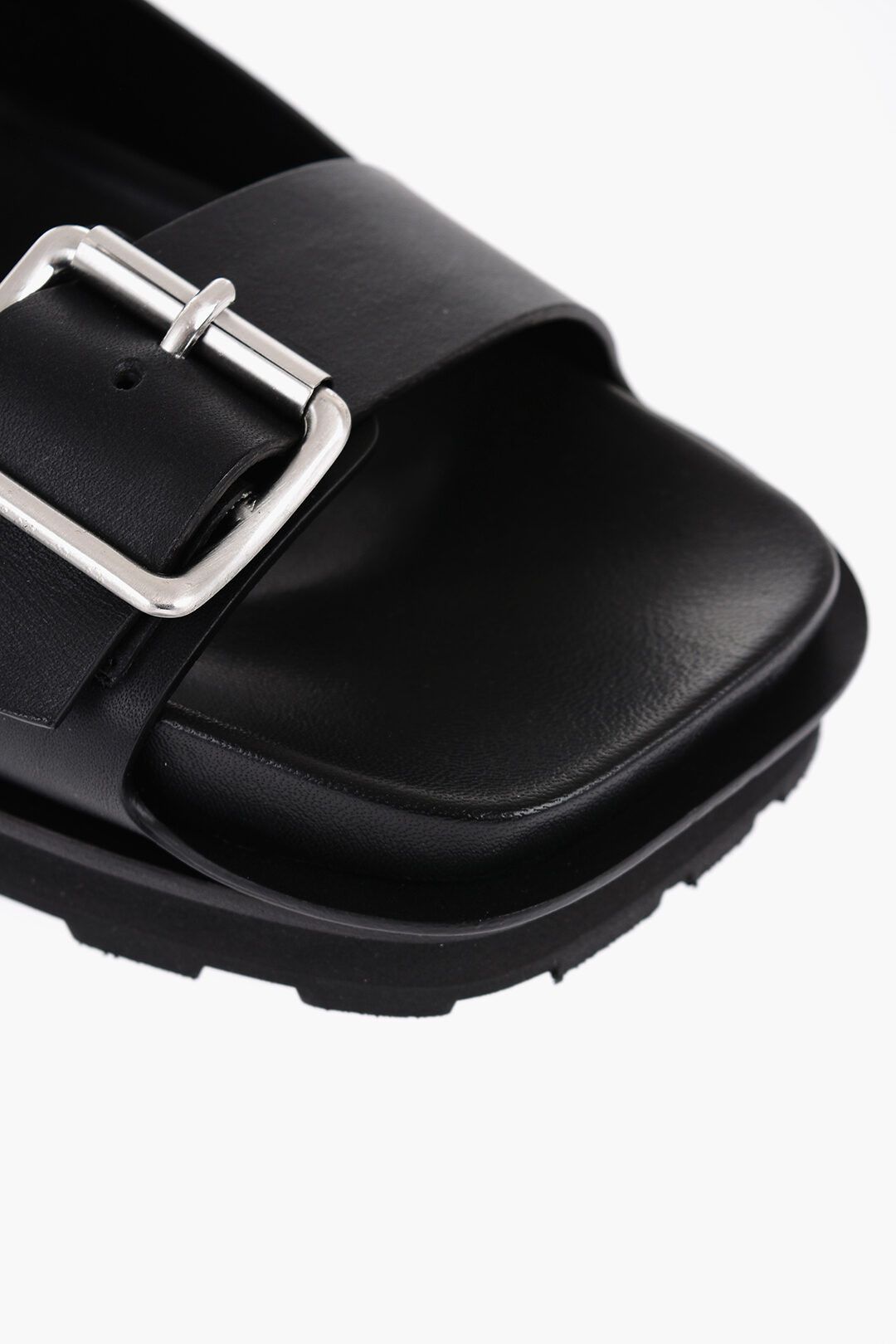 Jil Sander og1mm0625 Leather Sandals in Black Size US 9 / EU 42 - 4 Thumbnail