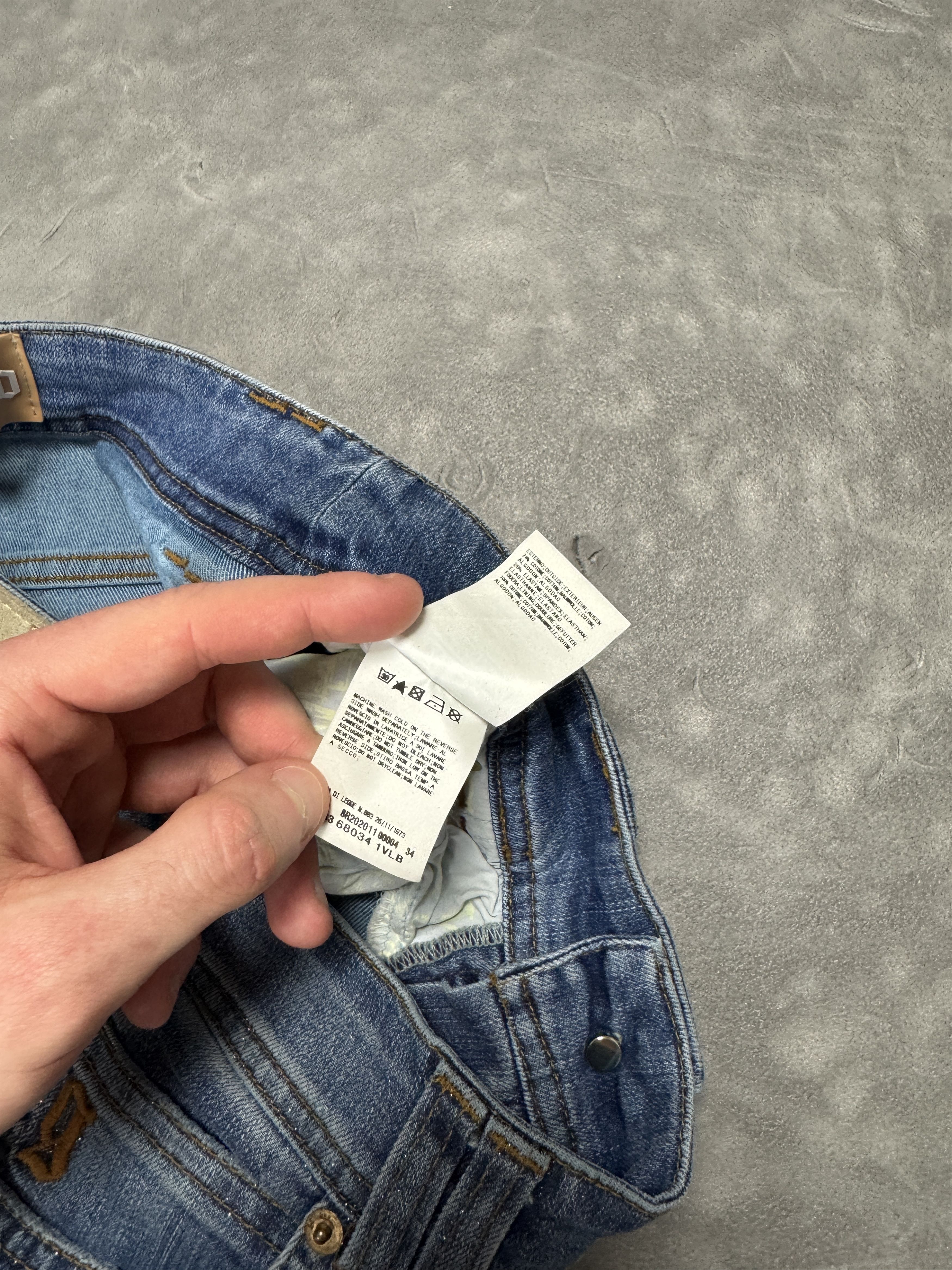 John Galliano × Vintage John Galliano denim jeans streetwear retro glitter y2k Size 28" / US 6 / IT 42 - 8 Thumbnail