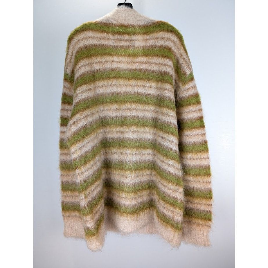 Marni o1rshd1 Iconic Brushed Stripe Cardigan in Light Camel Size US XL / EU 56 / 4 - 8 Thumbnail