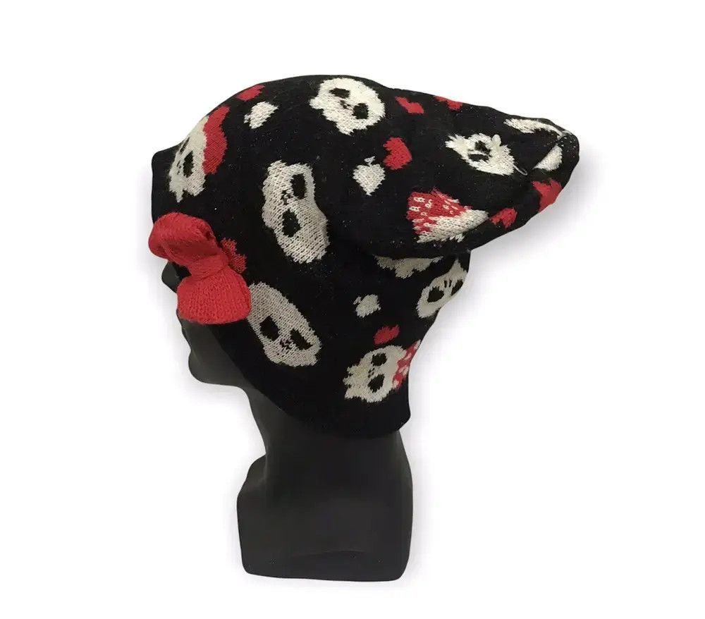 Vintage Vintage Skulls Ribbons Beanie Hat Size ONE SIZE - 2 Thumbnail