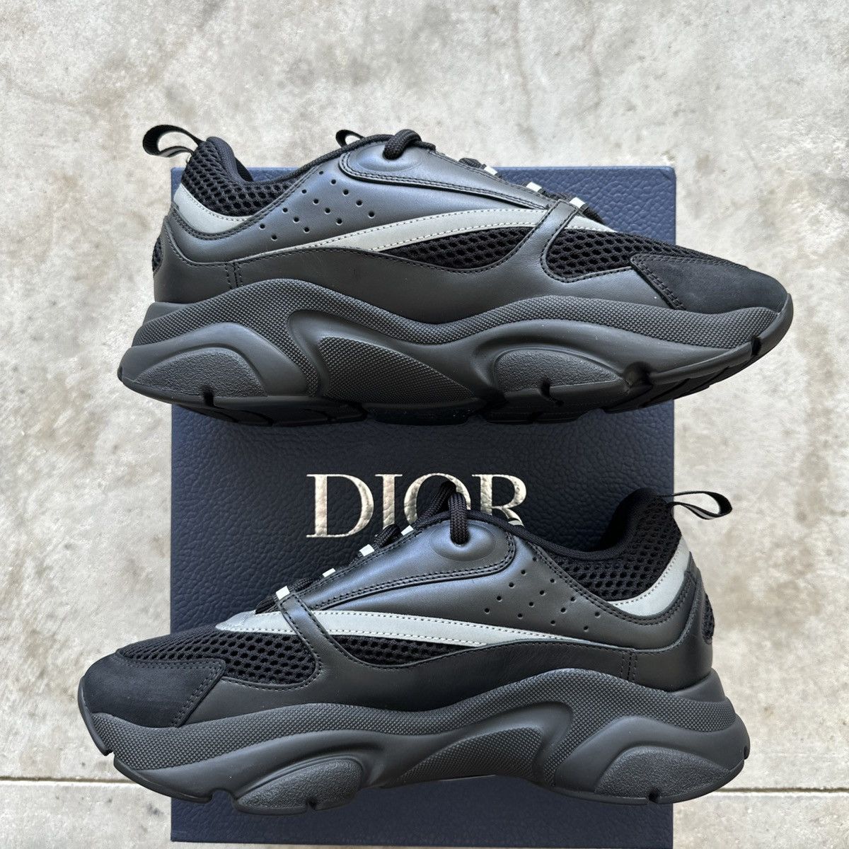 Dior Dior B22 black reflective men size 41 Size US 8 / EU 41 - 2 Thumbnail