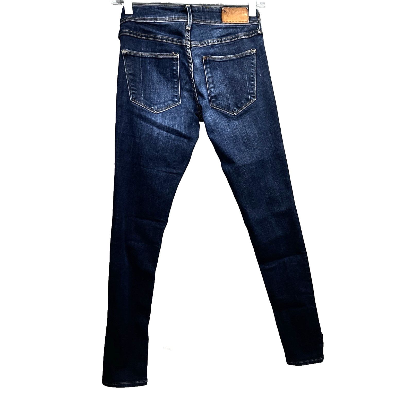 H&M H&M Super Skinny Low Waist Jeans Dark Wash 26/31 Stretch Size 26" / US 2 / IT 38 - 1 Thumbnail