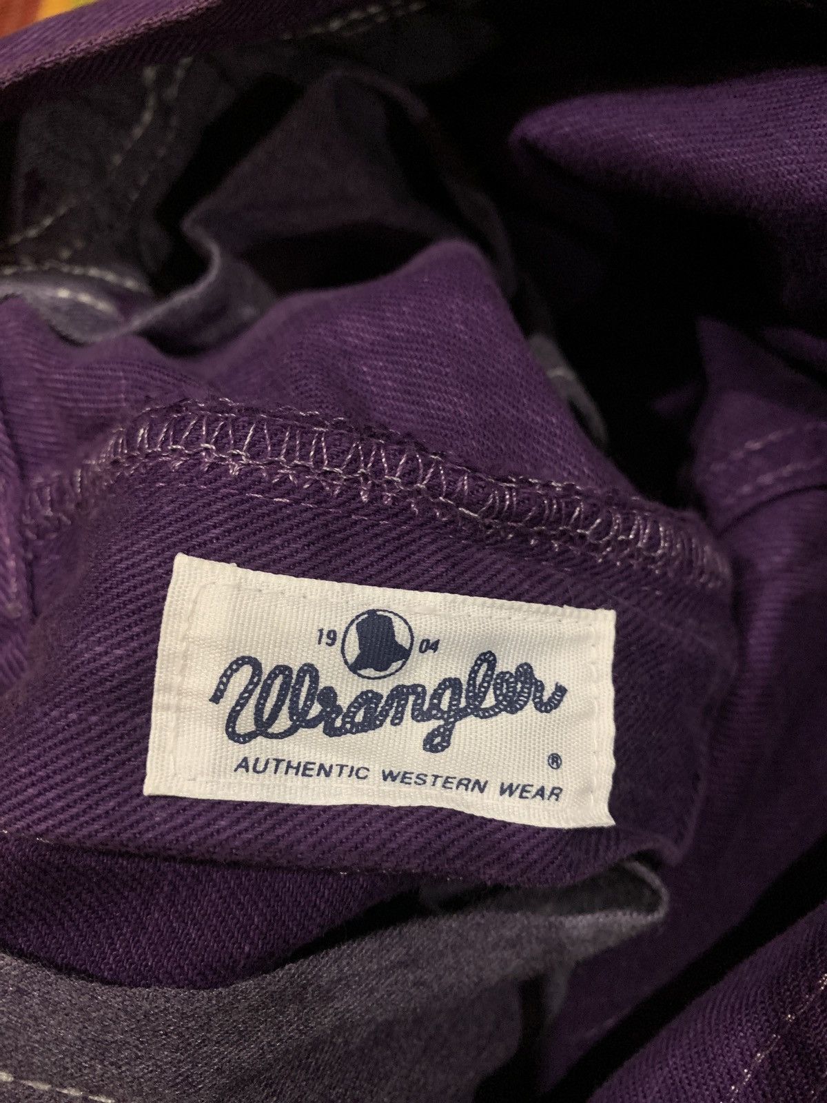 If Six Was Nine × Vintage × Wrangler Flare wrangler bootcut jeans western wear rare calour Size 28" / US 6 / IT 42 - 16 Thumbnail