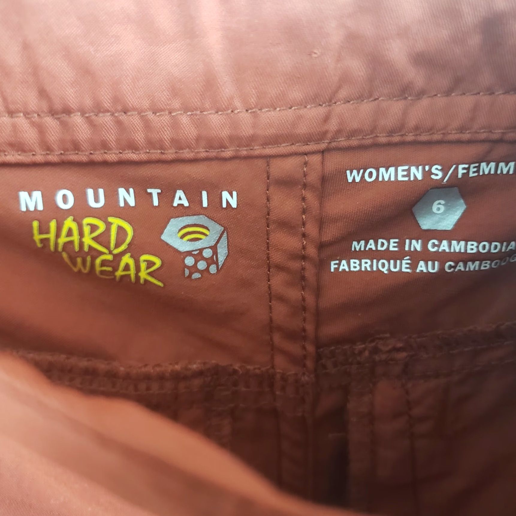Mountain Hardwear Mountain Hardwear Womens Cropped Pants Sz 6 Rust Red Nylon Mid Rise Inseam 22in Straight Style Crop Size 28" / US 6 / IT 42 - 4 Thumbnail