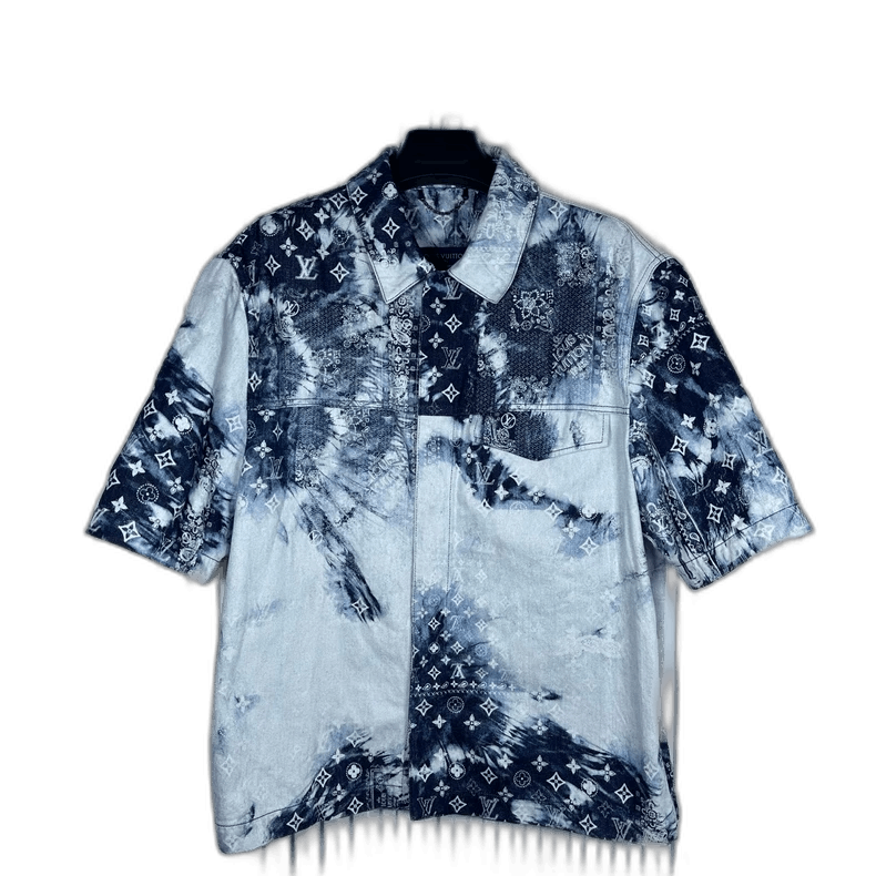 Louis Vuitton Louis Vuitton Denim Short Sleeve Shirt Size US L / EU 52-54 / 3 - 1 Thumbnail