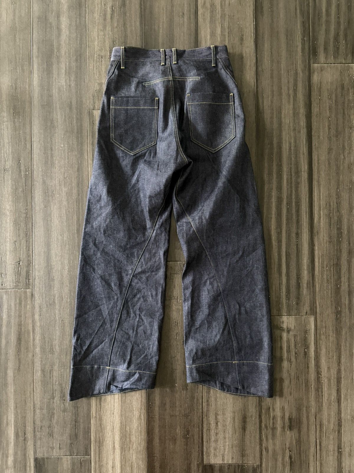 Japanese Brand Yuki Hashimoto Twisted Denim Raw Indigo 44 | Grailed