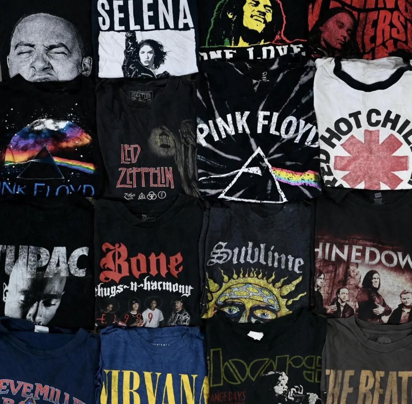 Other Men’d Vintage Clothing Mystery Box 15 Pcs Graphic Band Tees Size ONE SIZE - 1 Thumbnail