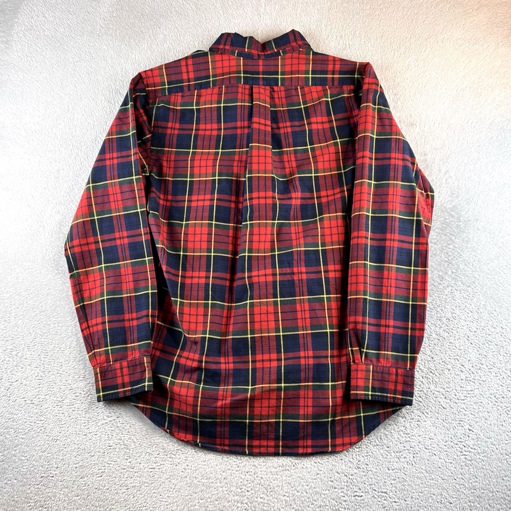 Polo Ralph Lauren VINTAGE Polo Ralph Lauren Shirt Mens L Red Plaid Button-Up Military Preppy Size US L / EU 52-54 / 3 - 2 Thumbnail