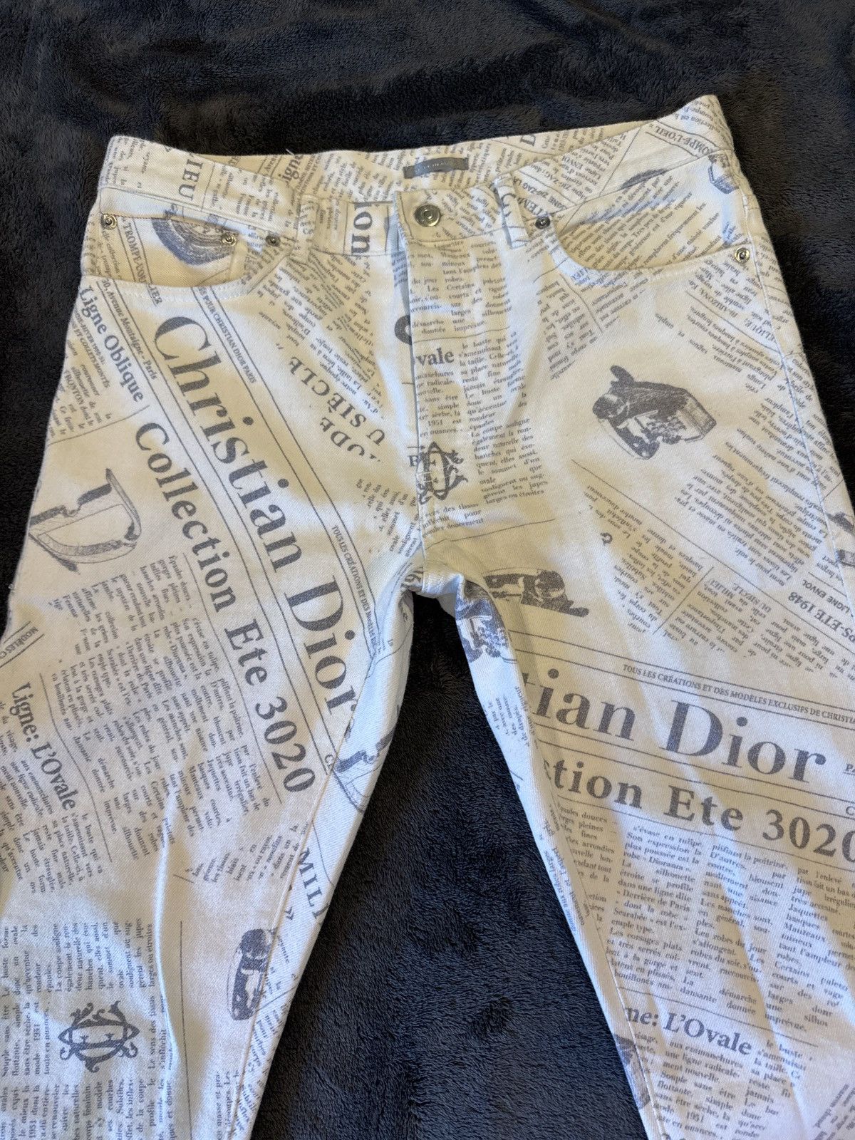 Dior Dior newspaper jeans Size US 30 / EU 46 - 1 Thumbnail