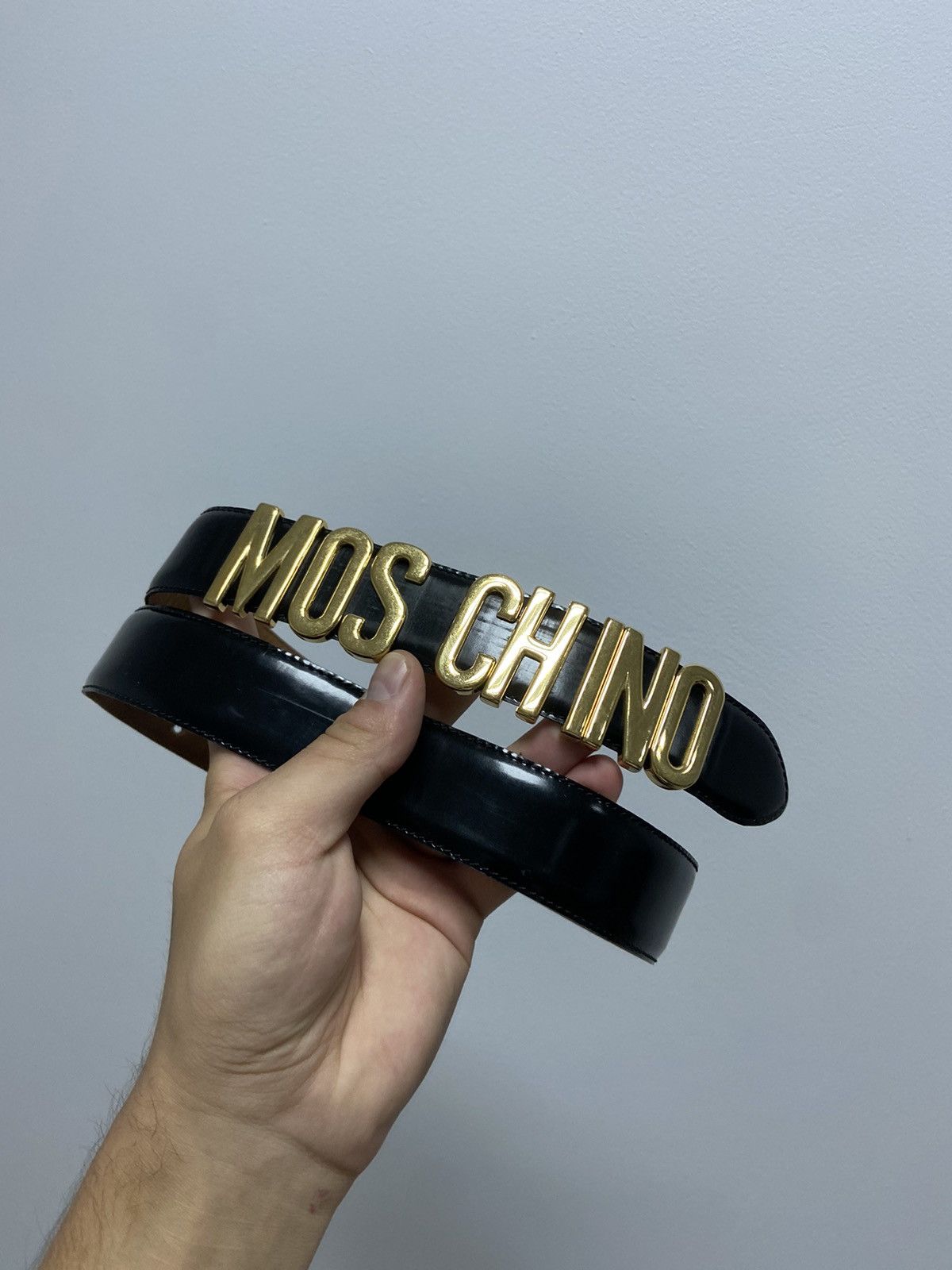 Moschino Moschino redwall Gold Letters leather Belt Vintage Luxury Size ONE SIZE - 3 Thumbnail
