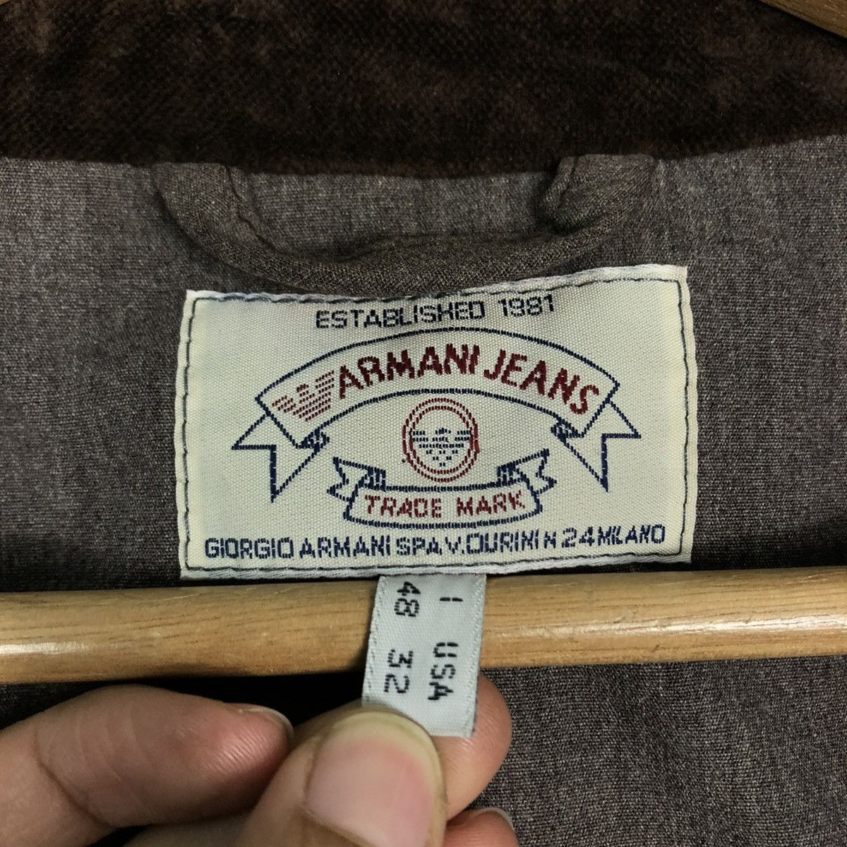 Armani Exchange 🔥VINTAGE VELVET CHORE JACKET ARMANI JEANS MADE IN ITALY Size US M / EU 48-50 / 2 - 17 Thumbnail