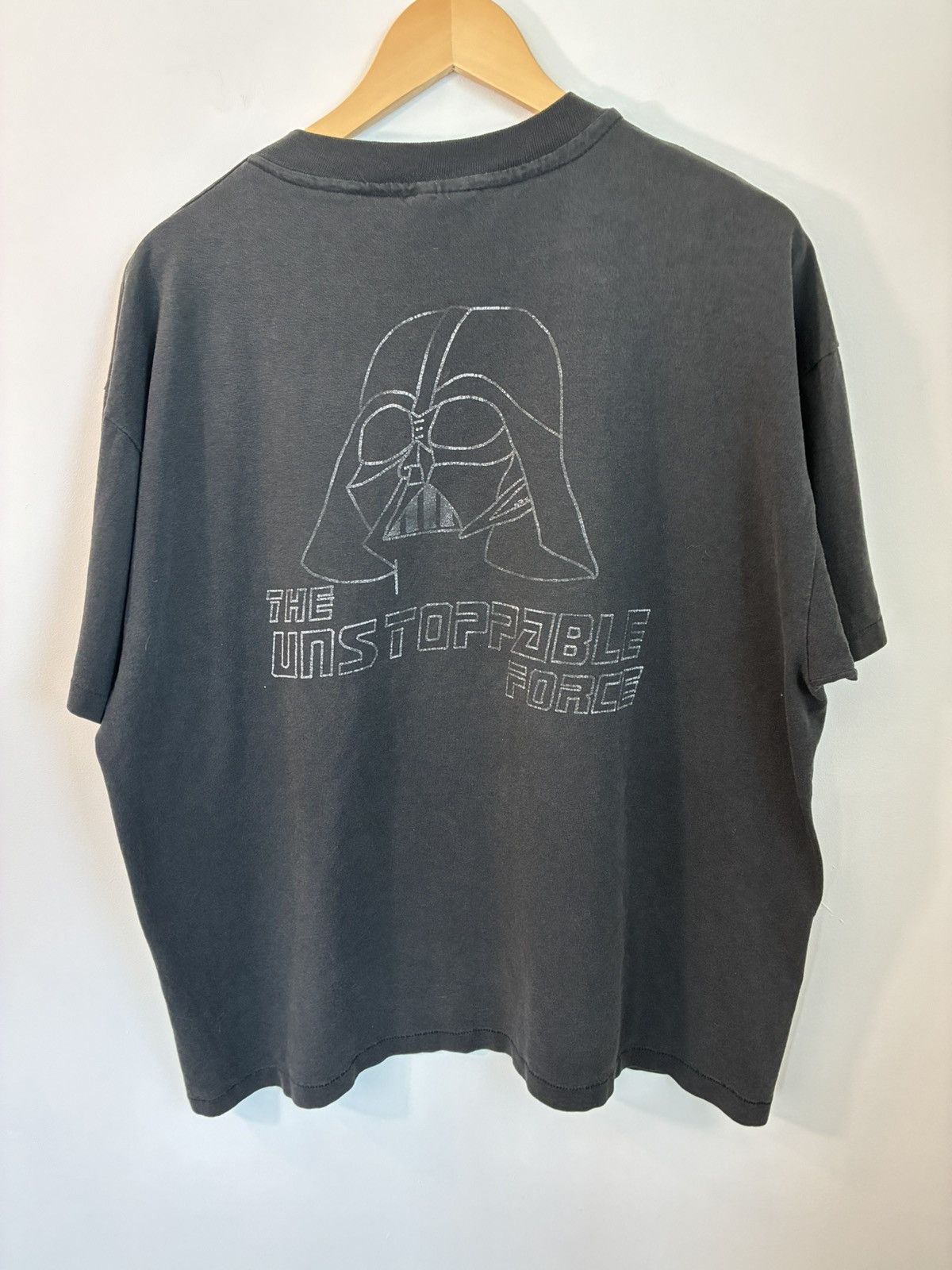 Vintage Vintage Single Stitch Star Wars Darth Vader Faded Tee Size US XL / EU 56 / 4 - 1 Thumbnail