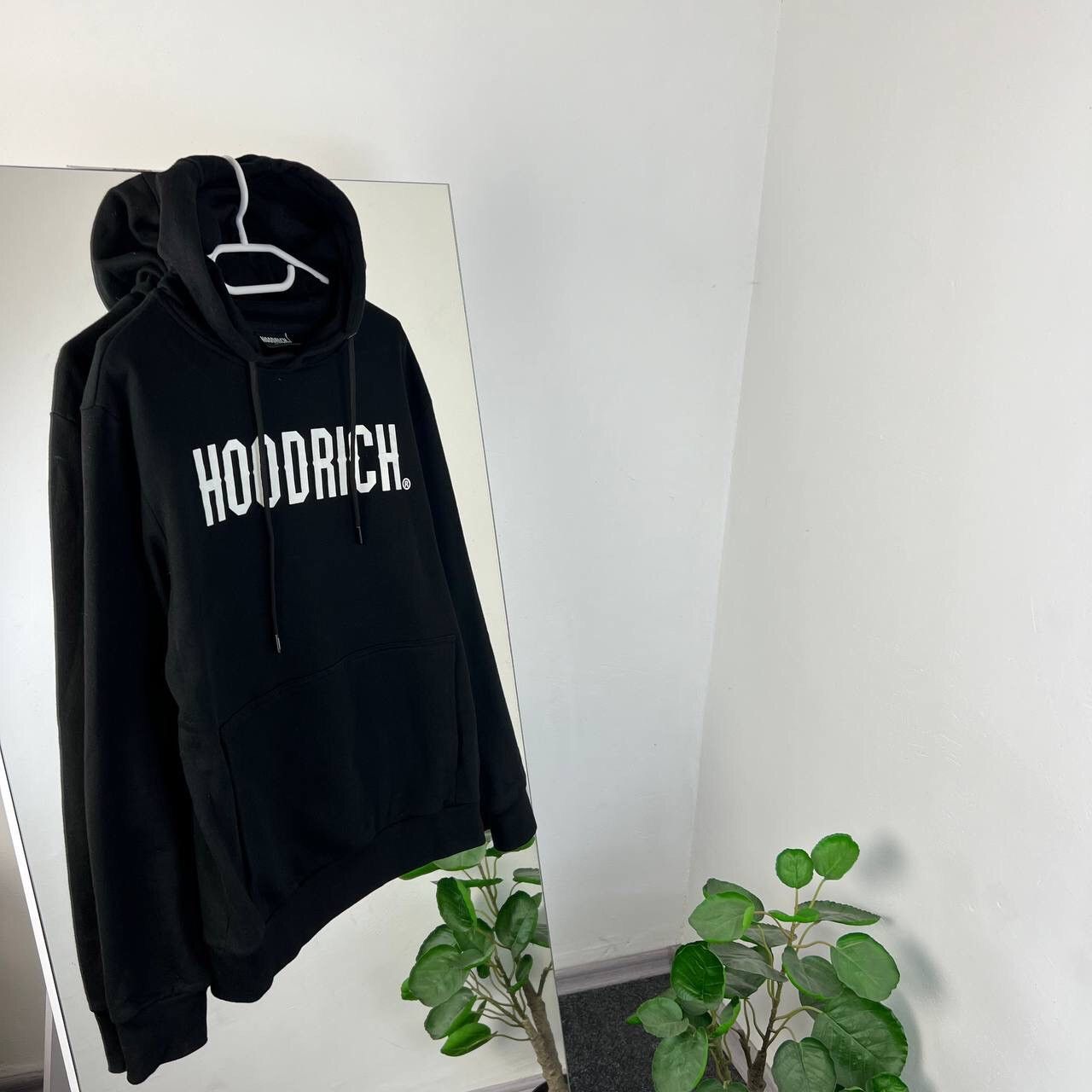 Japanese Brand Hoodie Hoodrich Y2K Style Drill BlackBig Logo Size US M / EU 48-50 / 2 - 1 Thumbnail