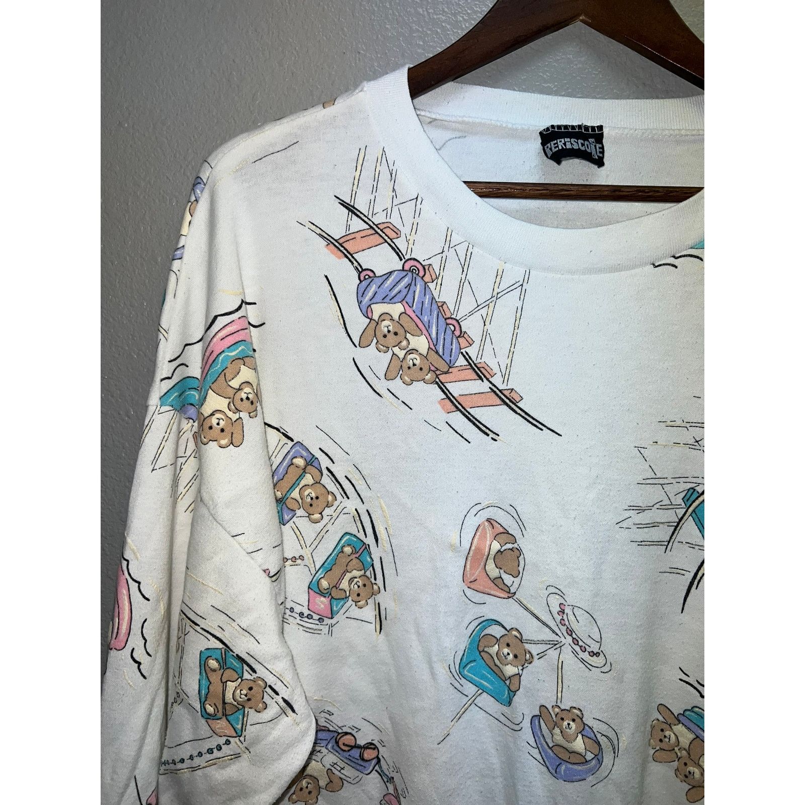 Vintage Vintage Teddy Bear Sweatshirt Periscope Crewneck XL 90s Size US XL / EU 56 / 4 - 3 Thumbnail