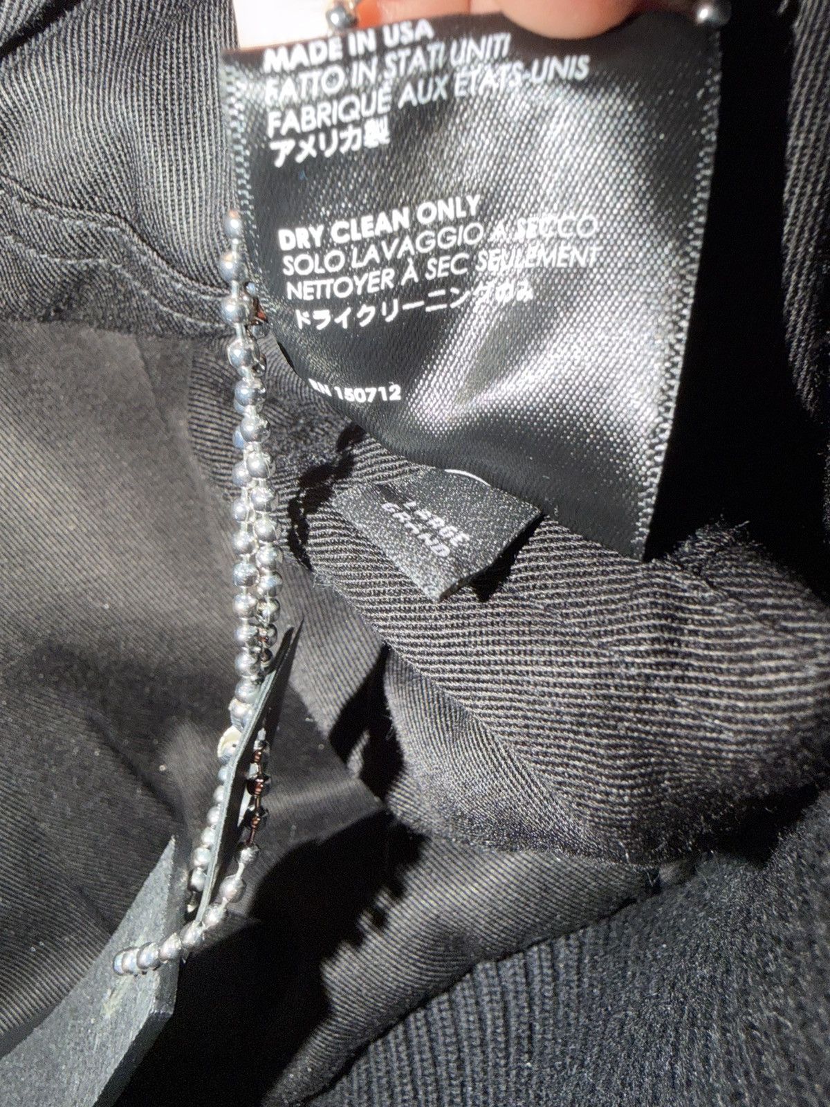 Amiri AMIRI Teddy Wool Baseball Jacket “Loveless” Black Size L Size US L / EU 52-54 / 3 - 5 Thumbnail