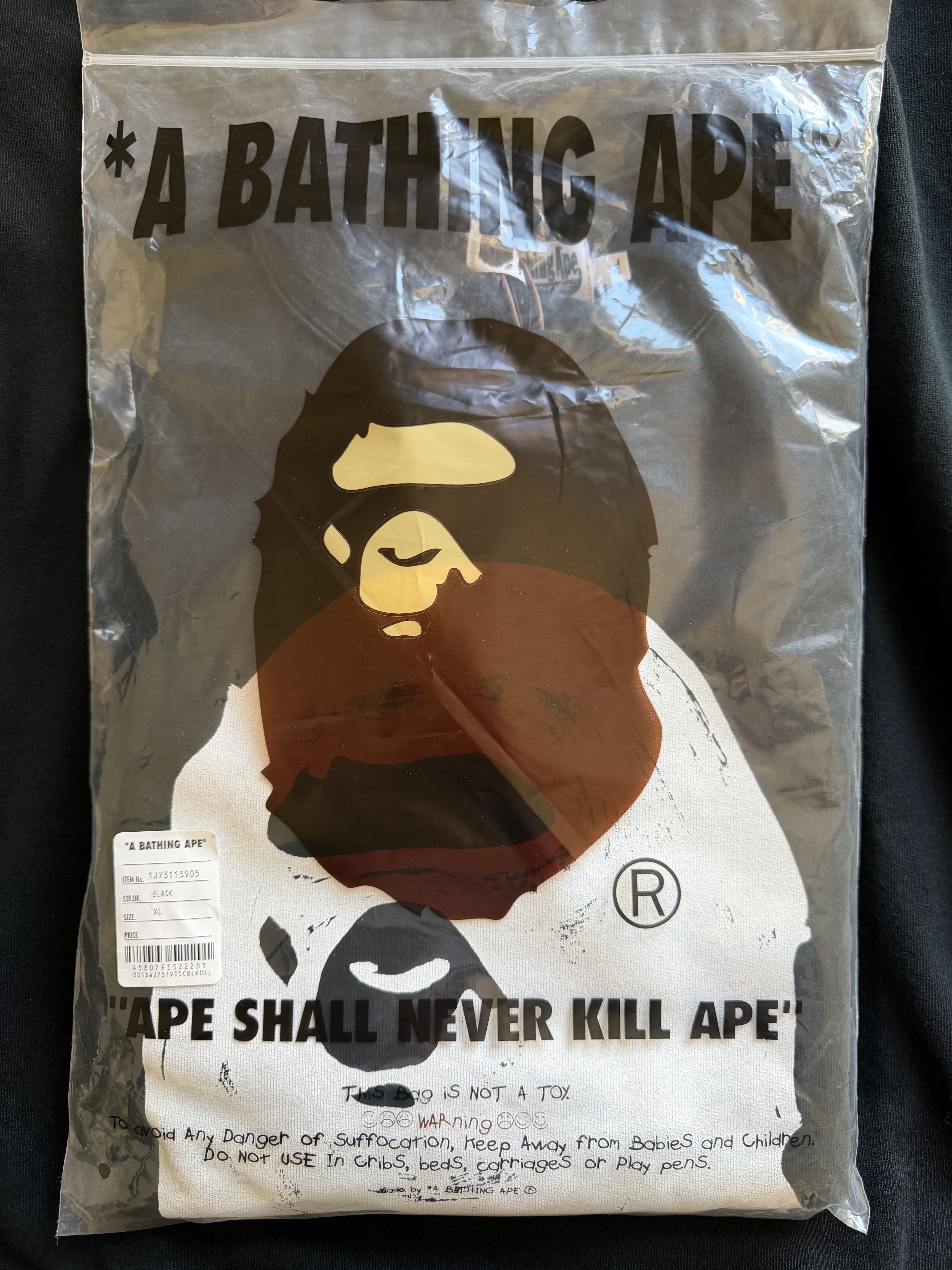 Bape × Joshua Vides Joshua Vides Bape Ape Head Sweatshirt in Black Size US XL / EU 56 / 4 - 10 Thumbnail