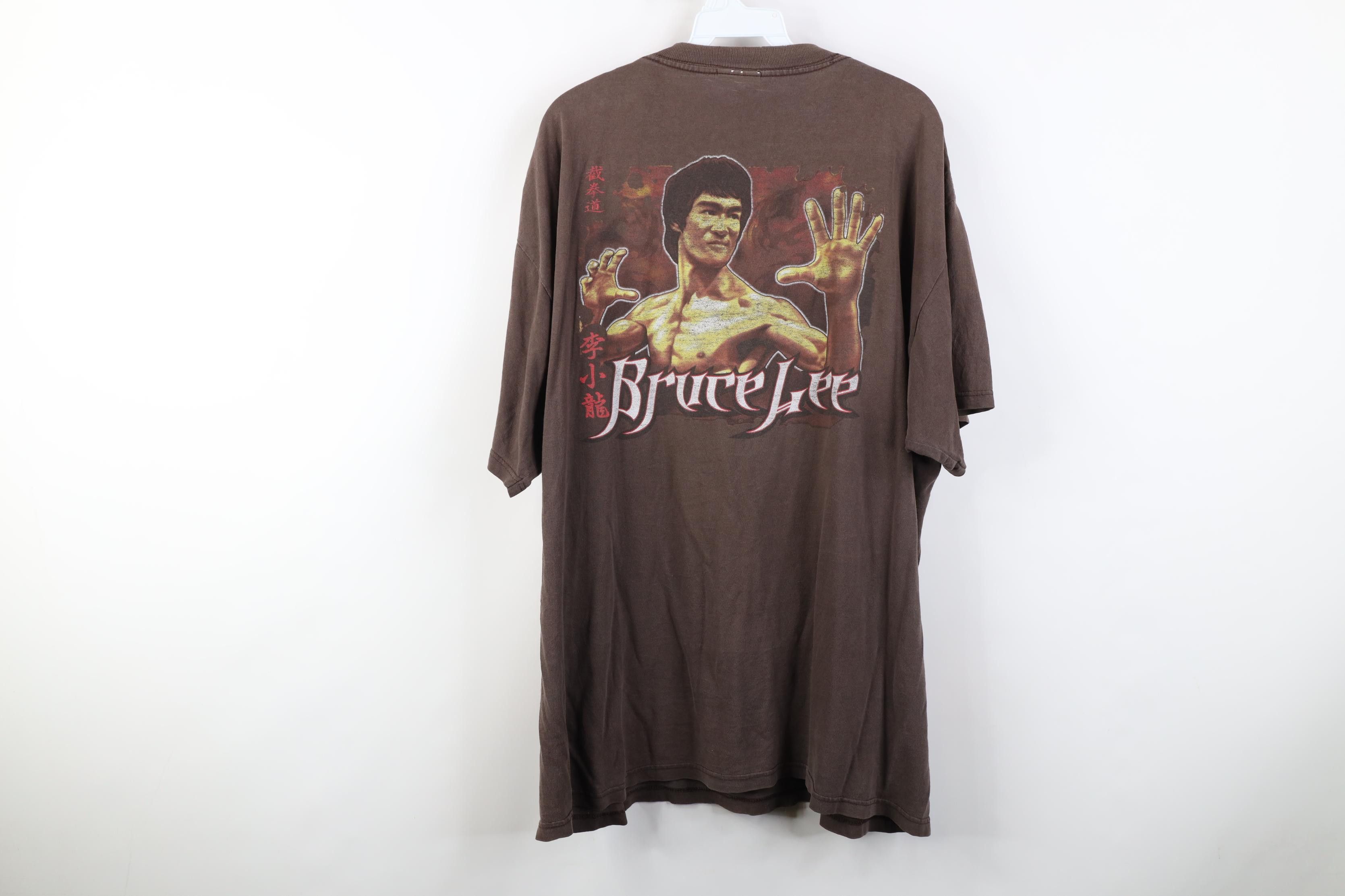 Vintage Vintage 90s Y2K Spell Bruce Lee Karate Short Sleeve T-Shirt Size US XL / EU 56 / 4 - 17 Thumbnail