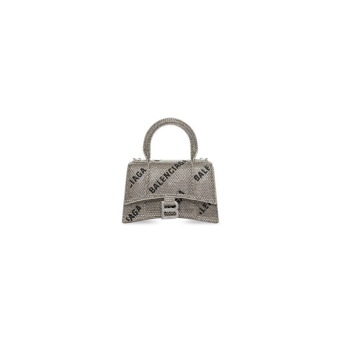 Balenciaga o1tr1nto0725 Size: OS / Hourglass XS Handbag With Chain Size ONE SIZE - 1 Thumbnail
