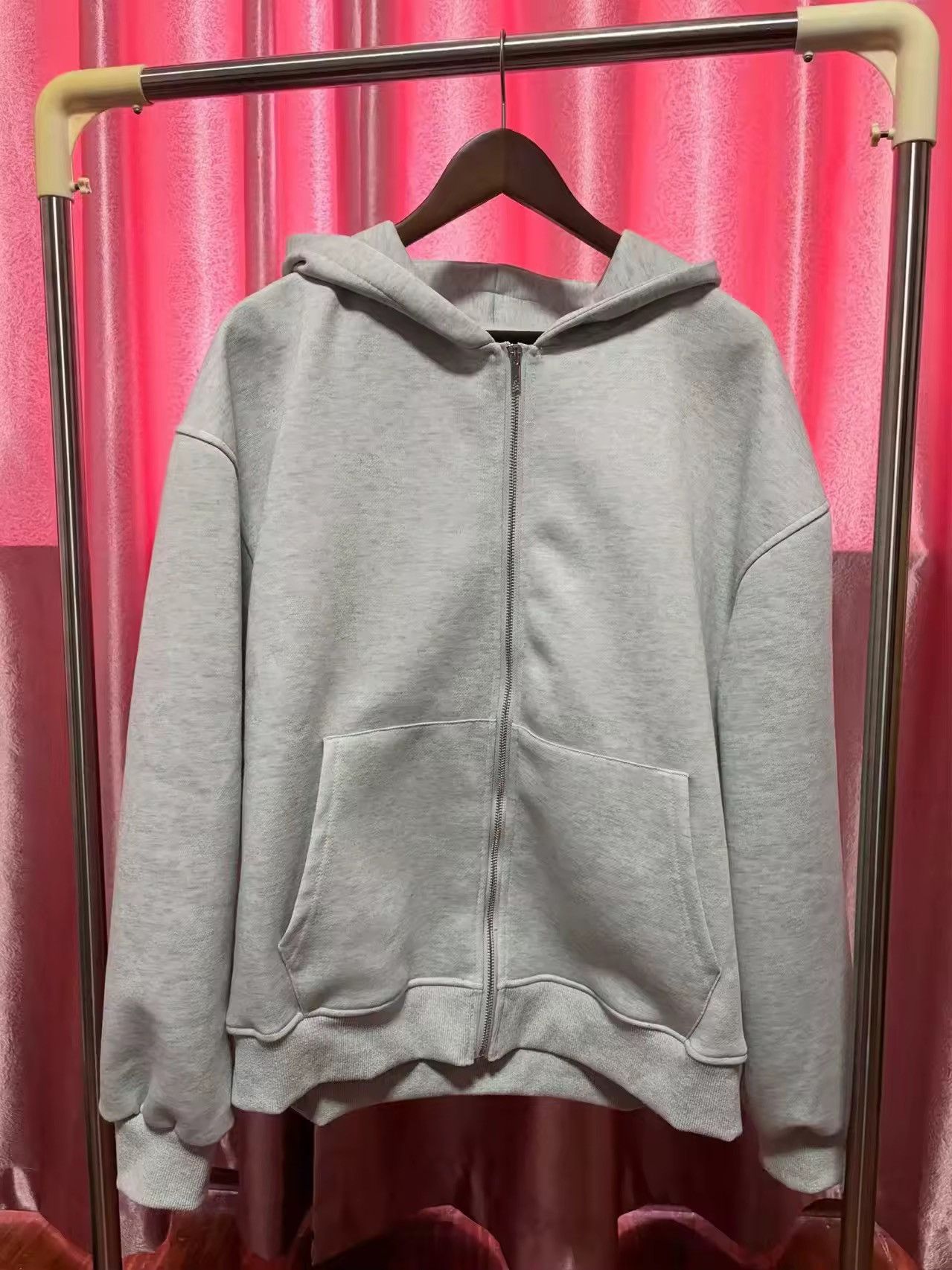 Other Streetwear Gray Trendy Zipper Hoodie Jacket Size US L / EU 52-54 / 3 - 3 Thumbnail