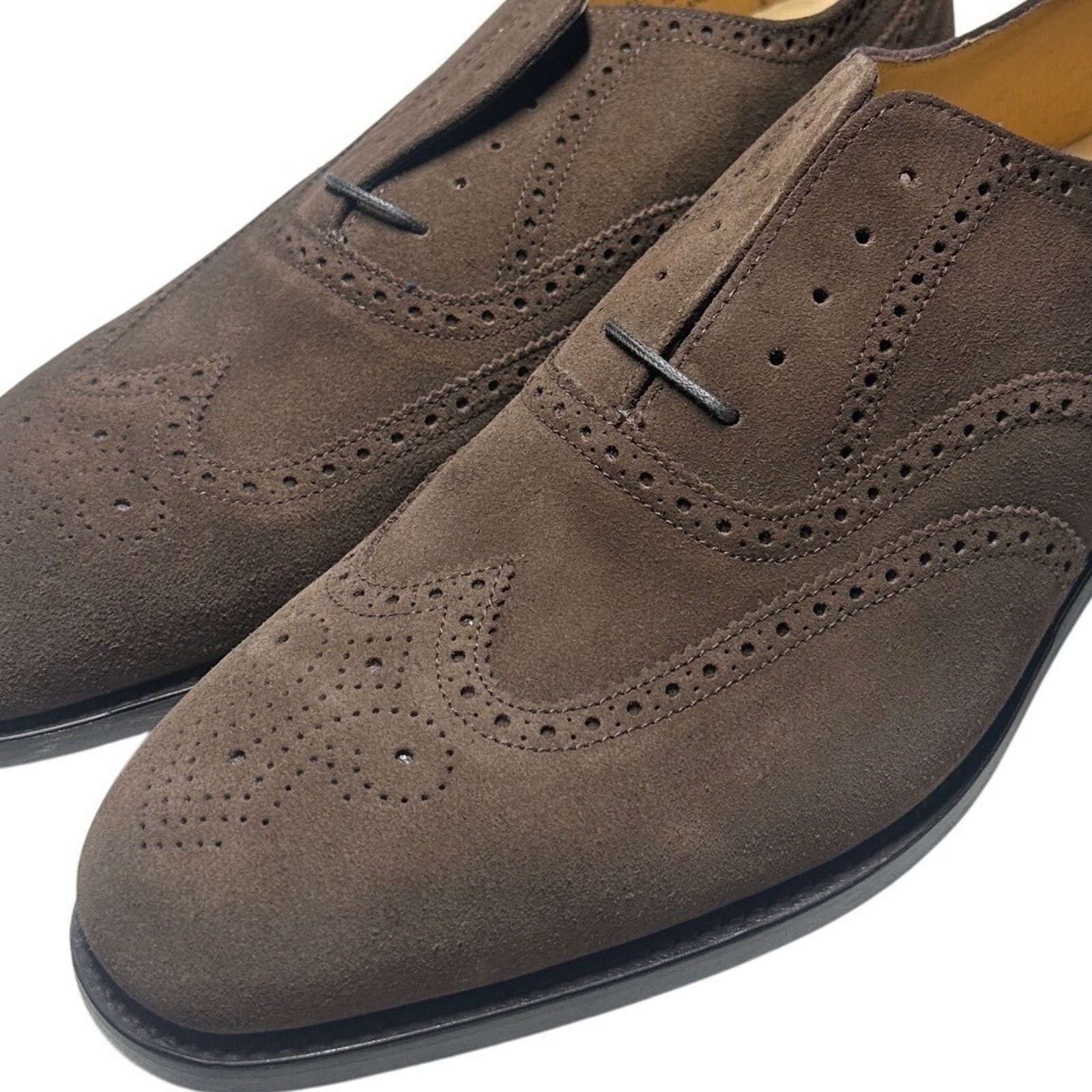 Charles Tyrwhitt Charles Tyrwhitt Brown Suede Brogue Oxford Shoes 12.5 NWT Size US 12.5 / EU 45-46 - 3 Thumbnail