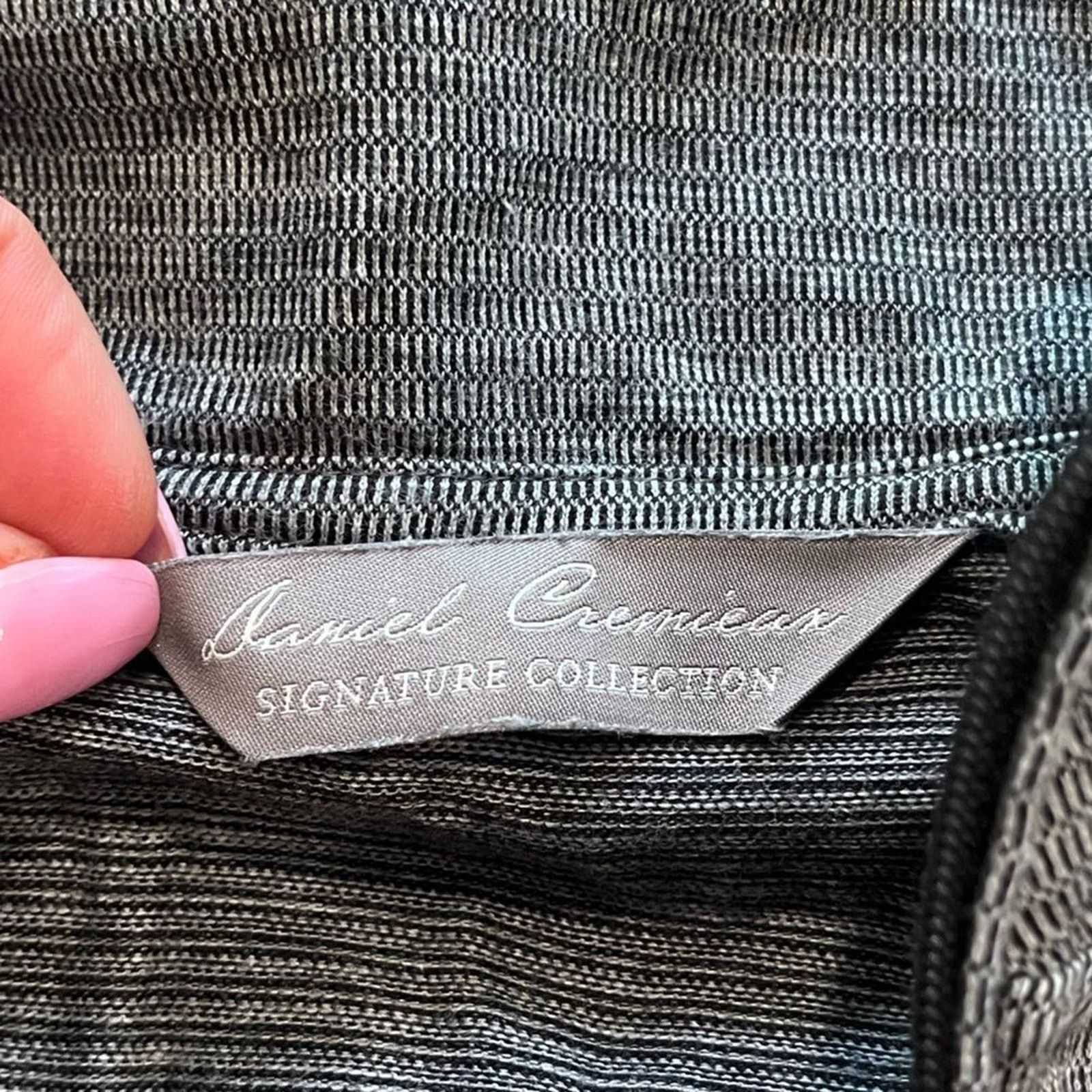 Daniel Cremieux Daniel Cremieux Gray Knit Cotton 1/4 Zip Long Sleeve Size S Size US S / EU 44-46 / 1 - 3 Thumbnail
