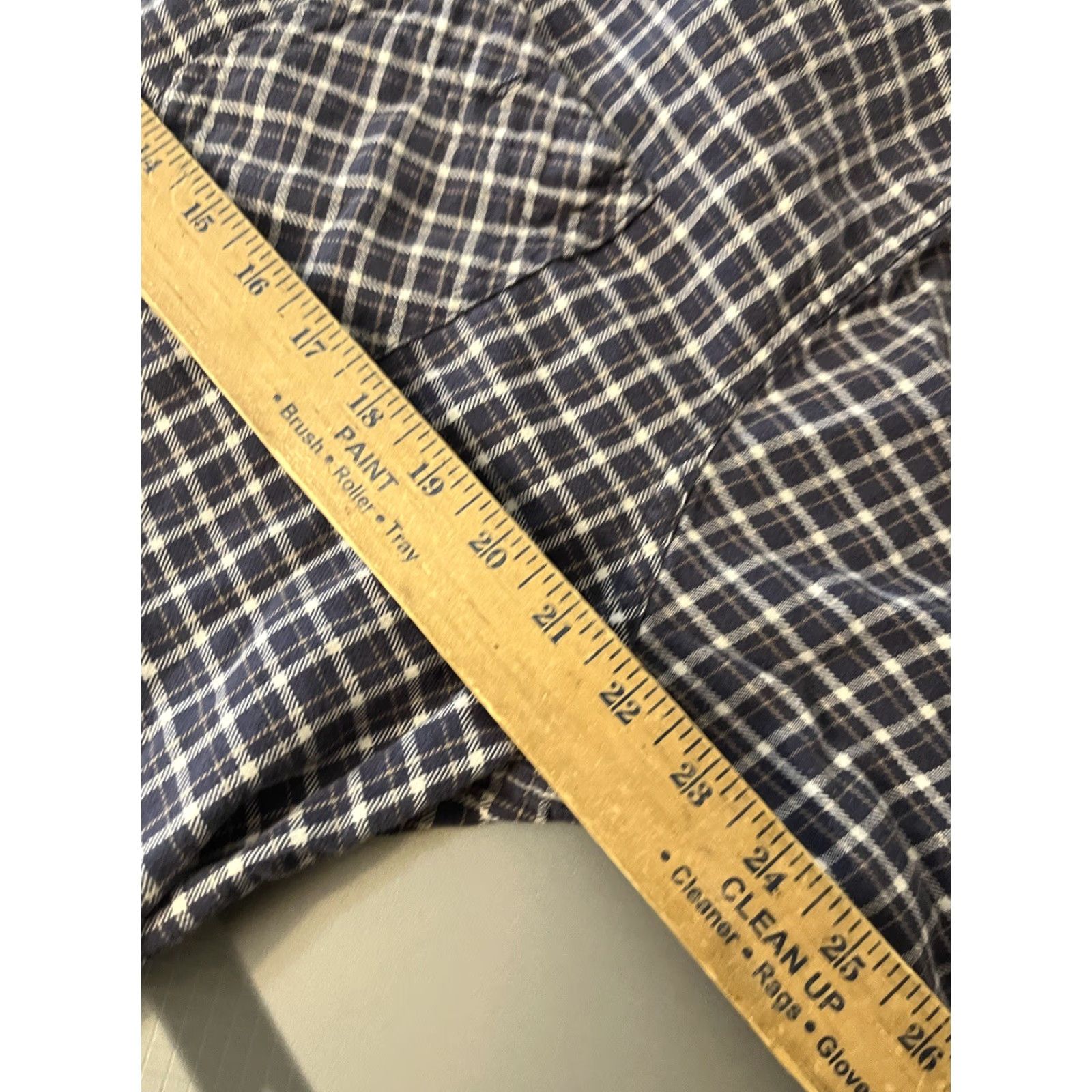 Wrangler VINTAGE Wrangler Blue Check Plaid Flannel Western Button-Up Shirt XL Men Cowboy Size US XL / EU 56 / 4 - 5 Thumbnail