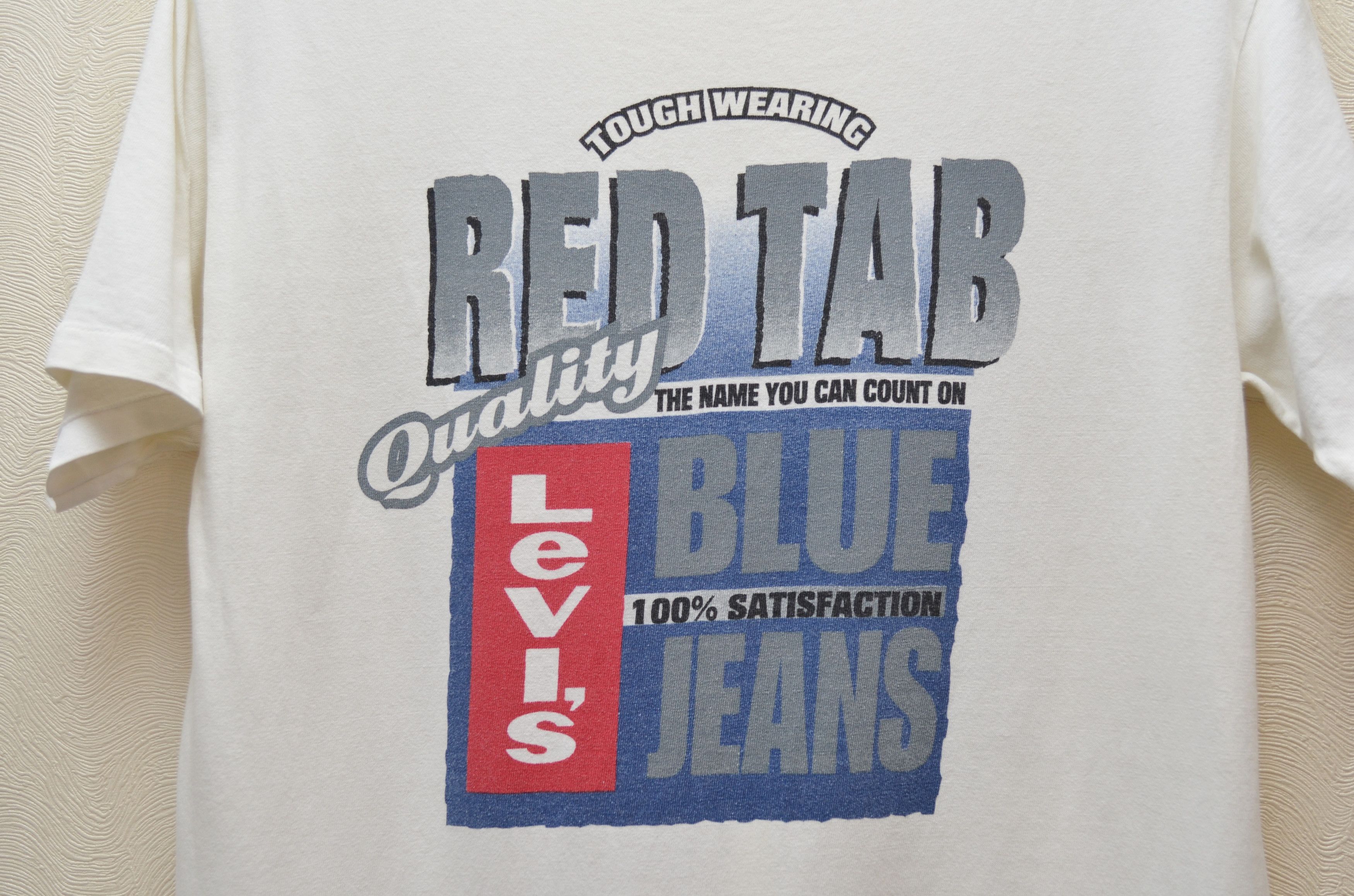 Levi's × Vintage Vintage 90s Levi's Big Logo T Shirt RARE Size US S / EU 44-46 / 1 - 3 Thumbnail