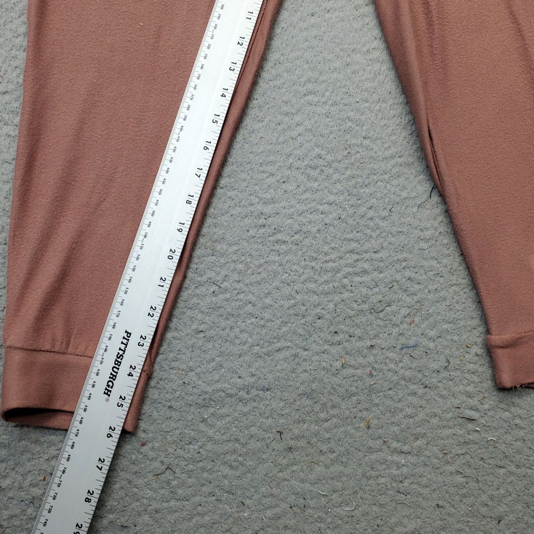 Vintage Cuddl Duds Jogger Pants Women PM Pink Pocket Ribbed Elastic Waist Drawstring Pants Size 32" / US 10 / IT 46 - 4 Thumbnail