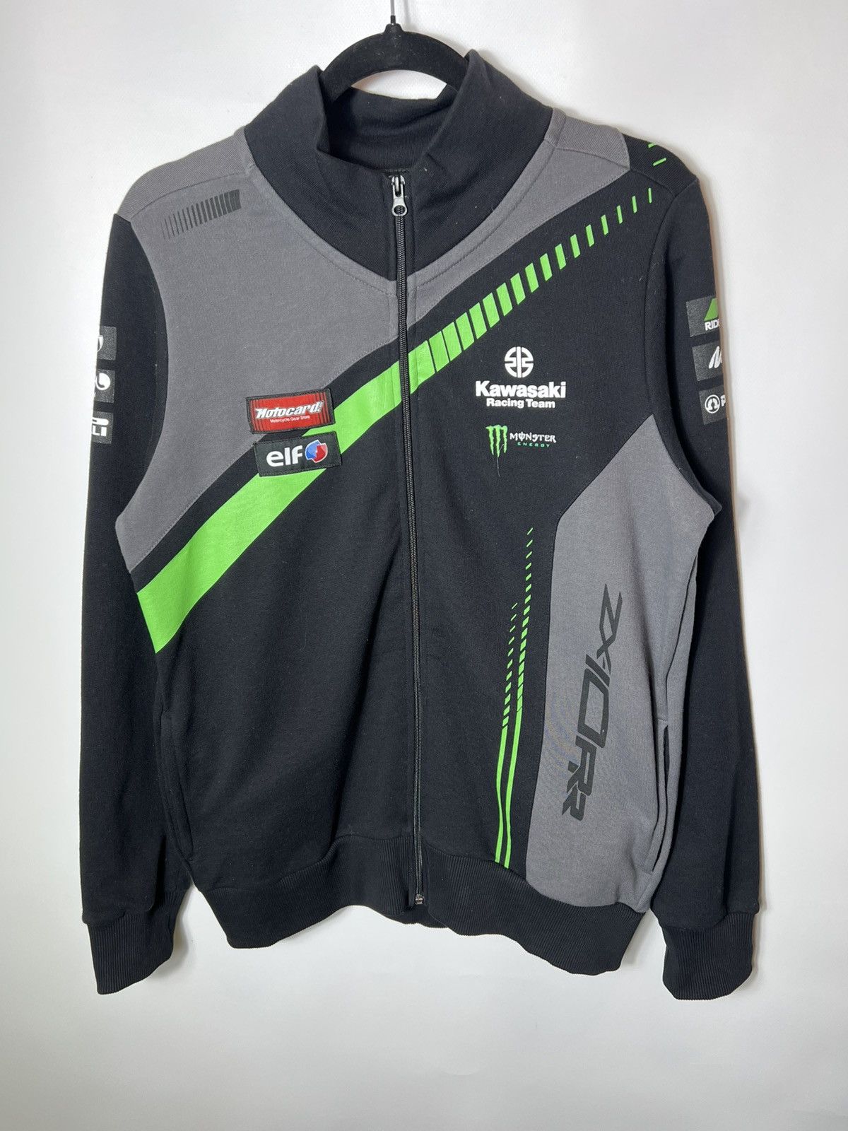Vintage Kawasaki Racing Team Black Monster Energy Ninja Track Jacket Size US L / EU 52-54 / 3 - 1 Thumbnail