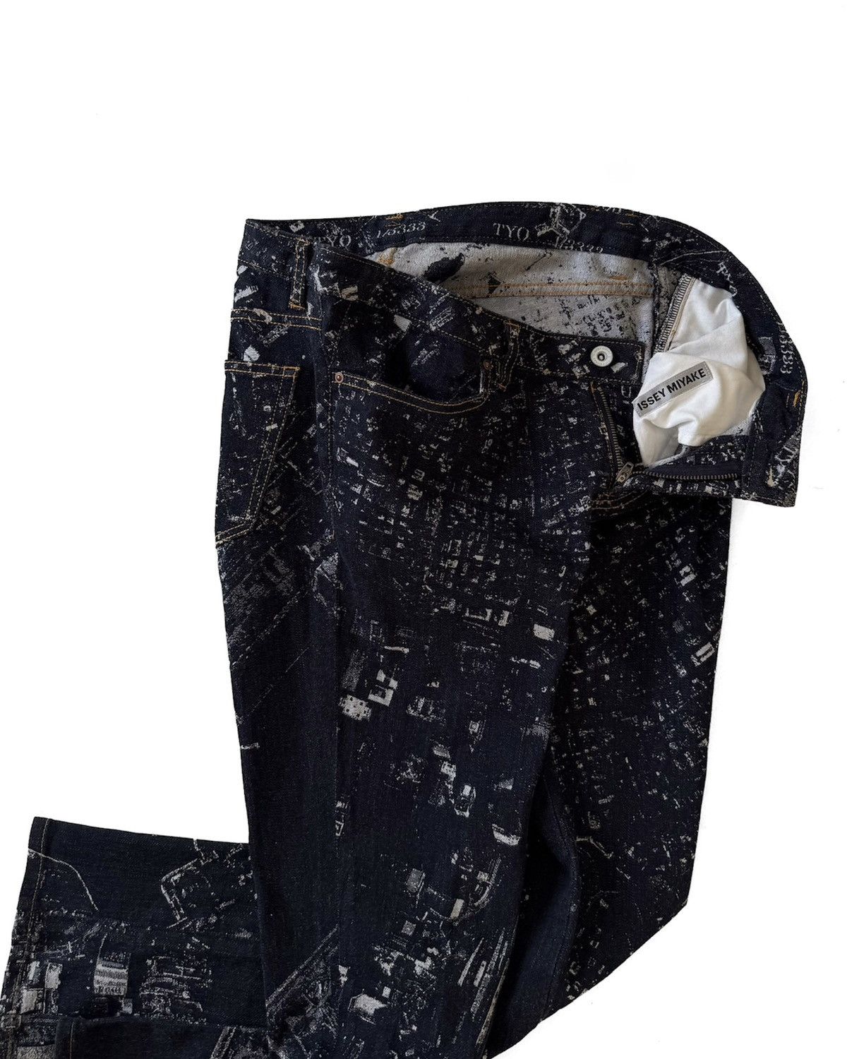 Issey Miyake ISSEY MIYAKE LOW RISE JEANS CITYSCAPE Size US 36 / EU 52 - 3 Thumbnail