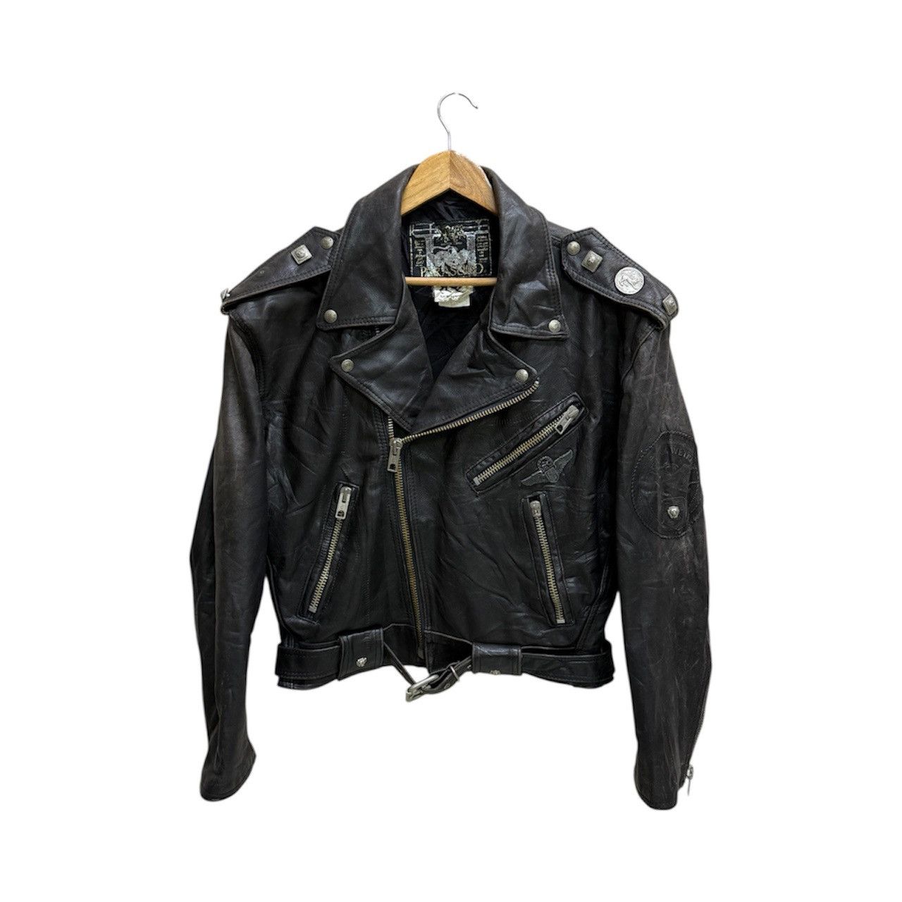 Parasuco Vintage Parasuco Double Colar Rider Jacket Leather Size US M / EU 48-50 / 2 - 1 Thumbnail
