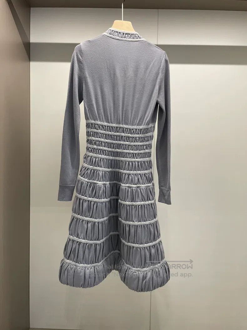 Alaia Alaia Grey Wool Thick Dress Size S / US 4 / IT 40 - 2 Thumbnail
