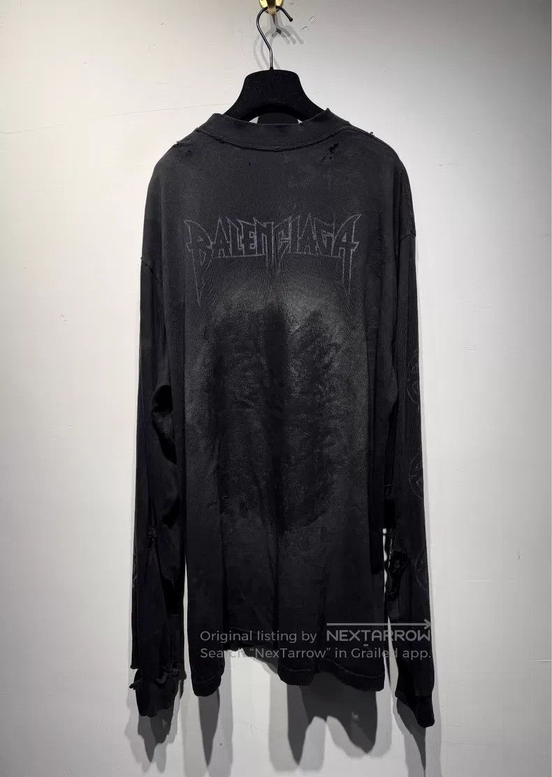 Balenciaga Balenciaga Letter Logo Pattern Printed Crew Neck Loose Fit Size US XS / EU 42 / 0 - 2 Thumbnail