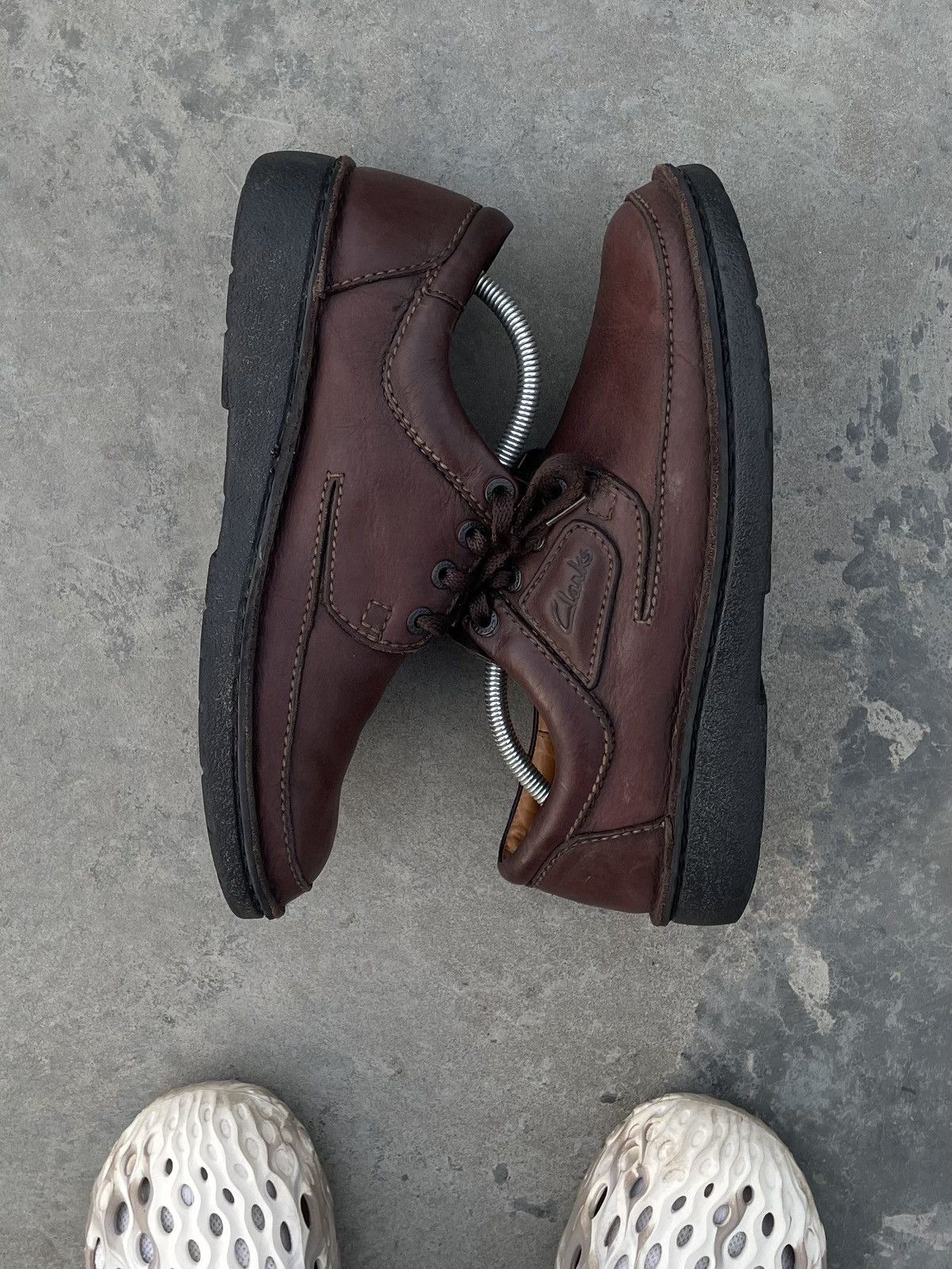 Clarks Clarks Leather Air Shoes Loafers Y2K Hype Italy Shoes Size US 11 / EU 44 - 4 Thumbnail