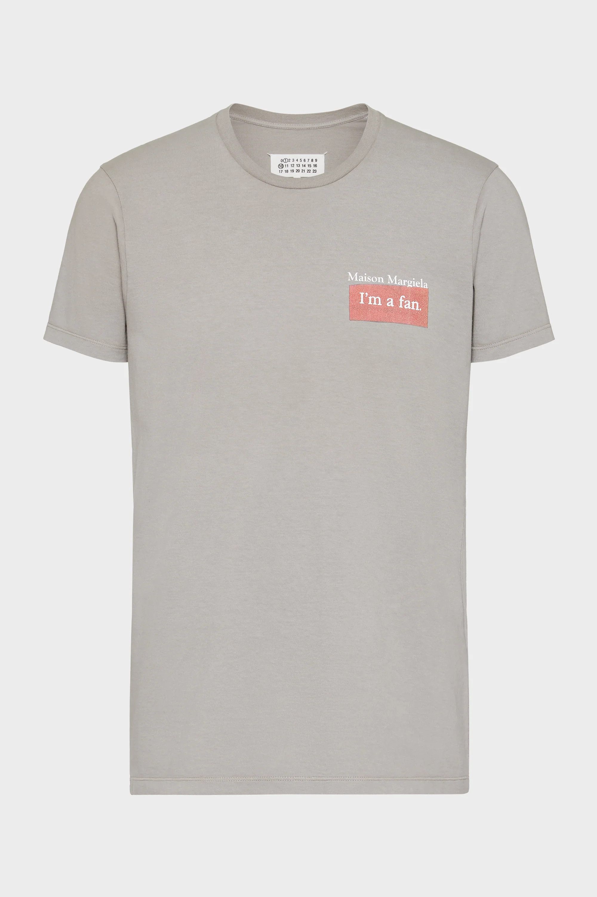 Maison Margiela o1w1db10526 Logo Patch T-Shirt in Grey Size US XL / EU 56 / 4 - 1 Thumbnail