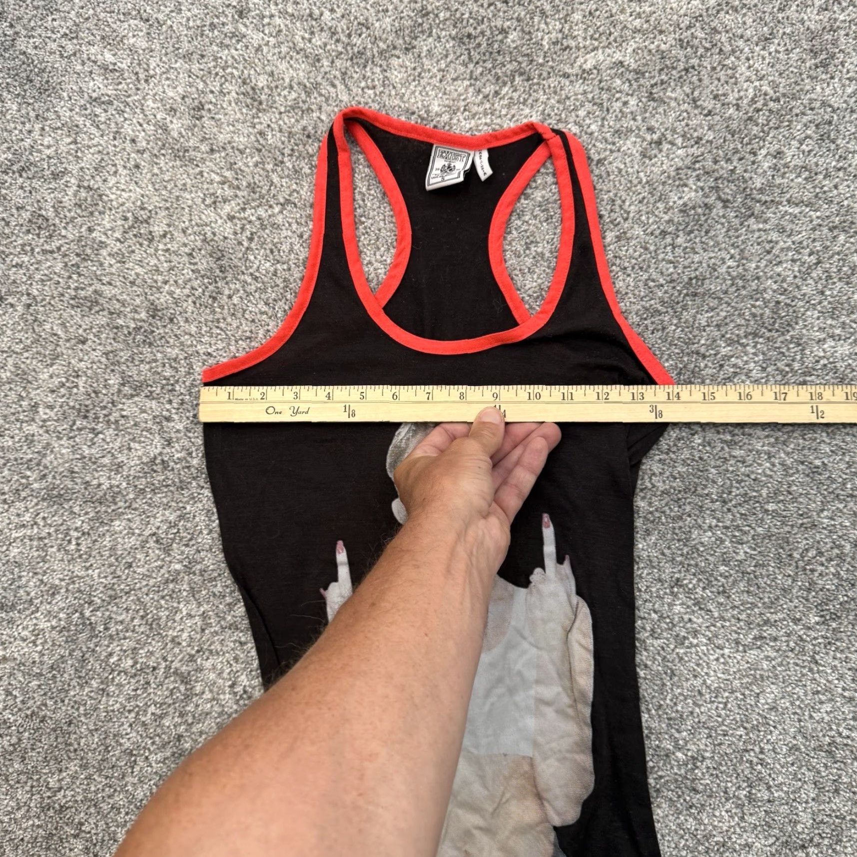 Vintage Miley Cyrus Middle Finger Tank Top S Black Tank Women XS? Wait. Size S / US 4 / IT 40 - 3 Thumbnail