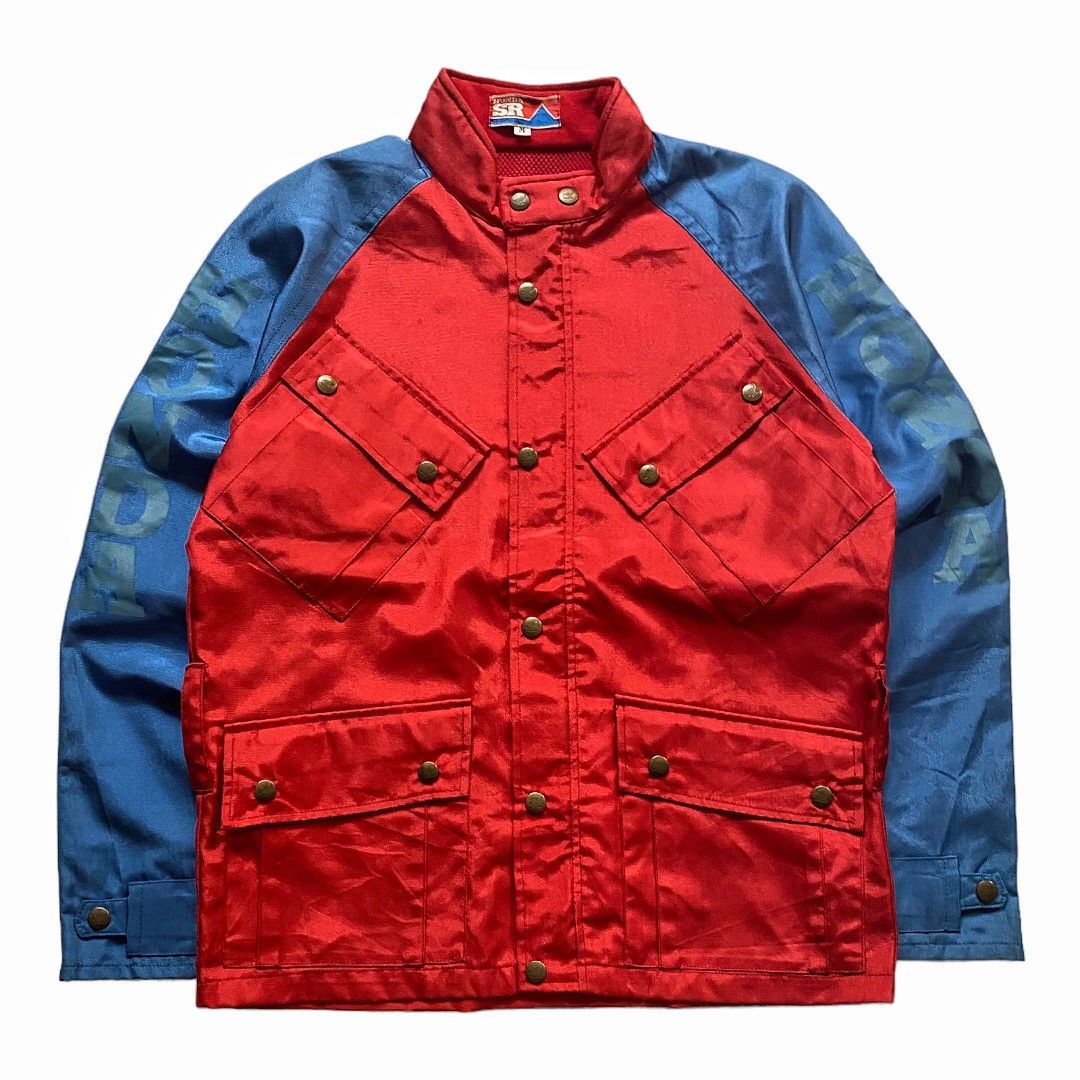 Gear for Sports × Honda × Vintage Vintage 80s Motorcyle Jacket Honda Xl Hondaline Two Tone Size US M / EU 48-50 / 2 - 2 Thumbnail