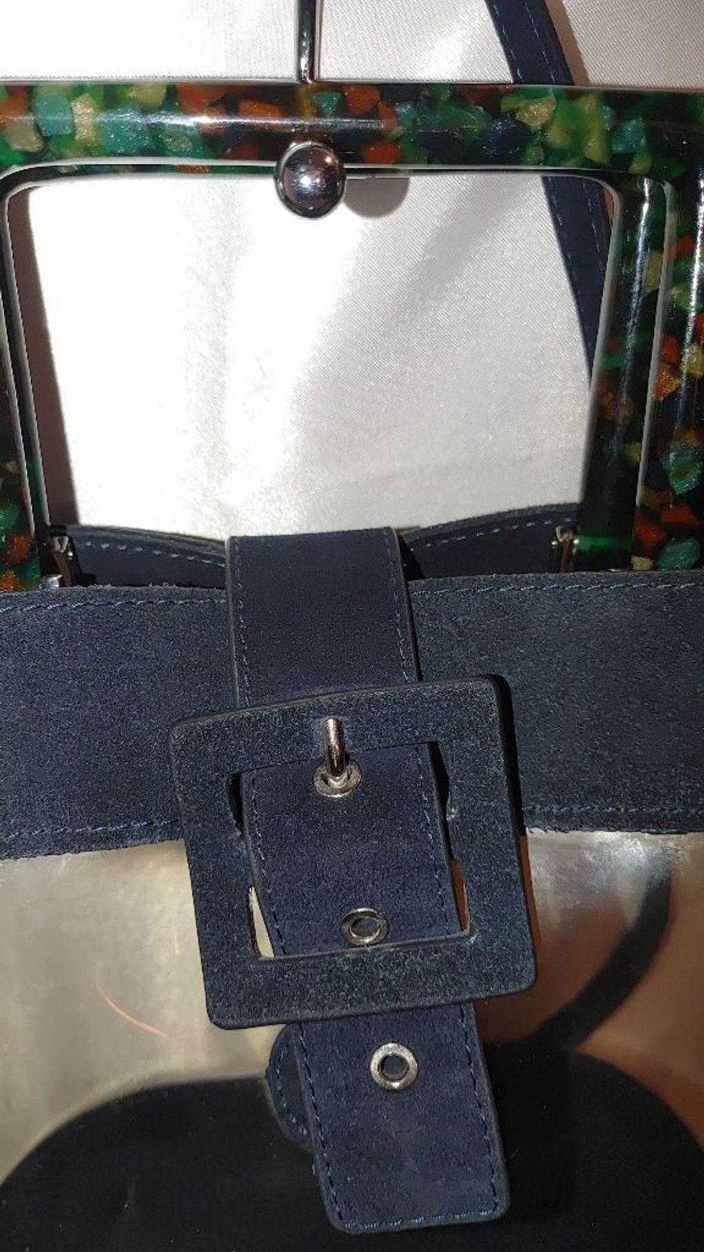 Zara ZARA Vinyl & Suede Crossbody Bag Size ONE SIZE - 4 Thumbnail