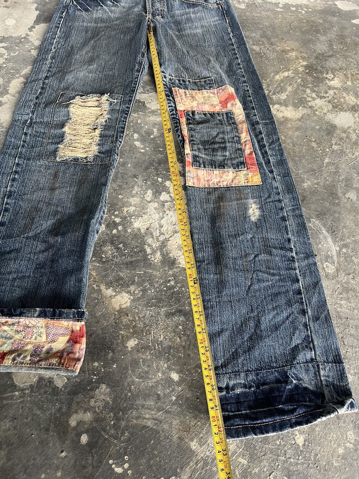 Hysteric Glamour Patchwork Kapital Inspired Denim Size US 31 - 13 Thumbnail