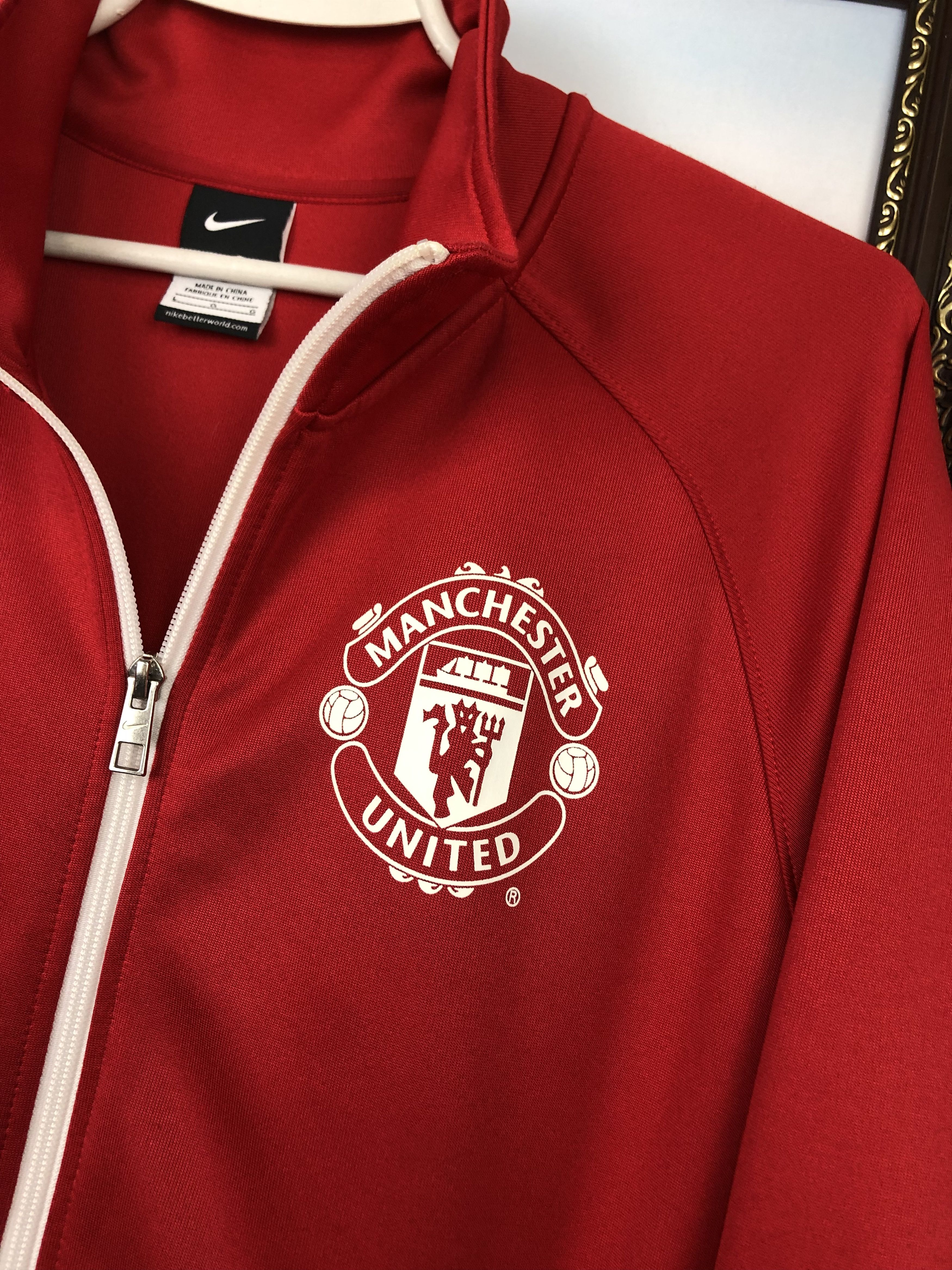 Nike Nike Manchester United Football Jacket Soccer Track Top Size US L / EU 52-54 / 3 - 3 Thumbnail