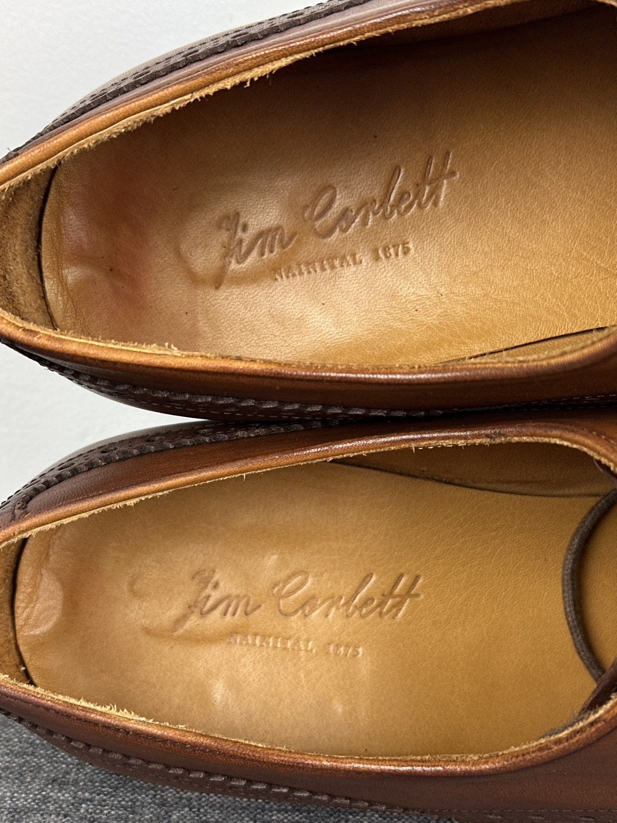 Other Jim Corbett Leather Wingtip Brogue Derby Dress Shoes Brown Size US 10 / EU 43 - 13 Thumbnail