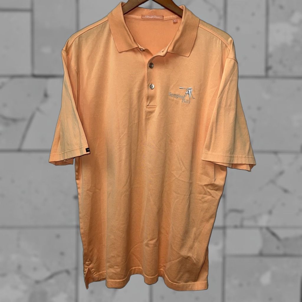 Vintage Straight Down Shirt Mens Size L Orange Polo Size US L / EU 52-54 / 3 - 1 Thumbnail