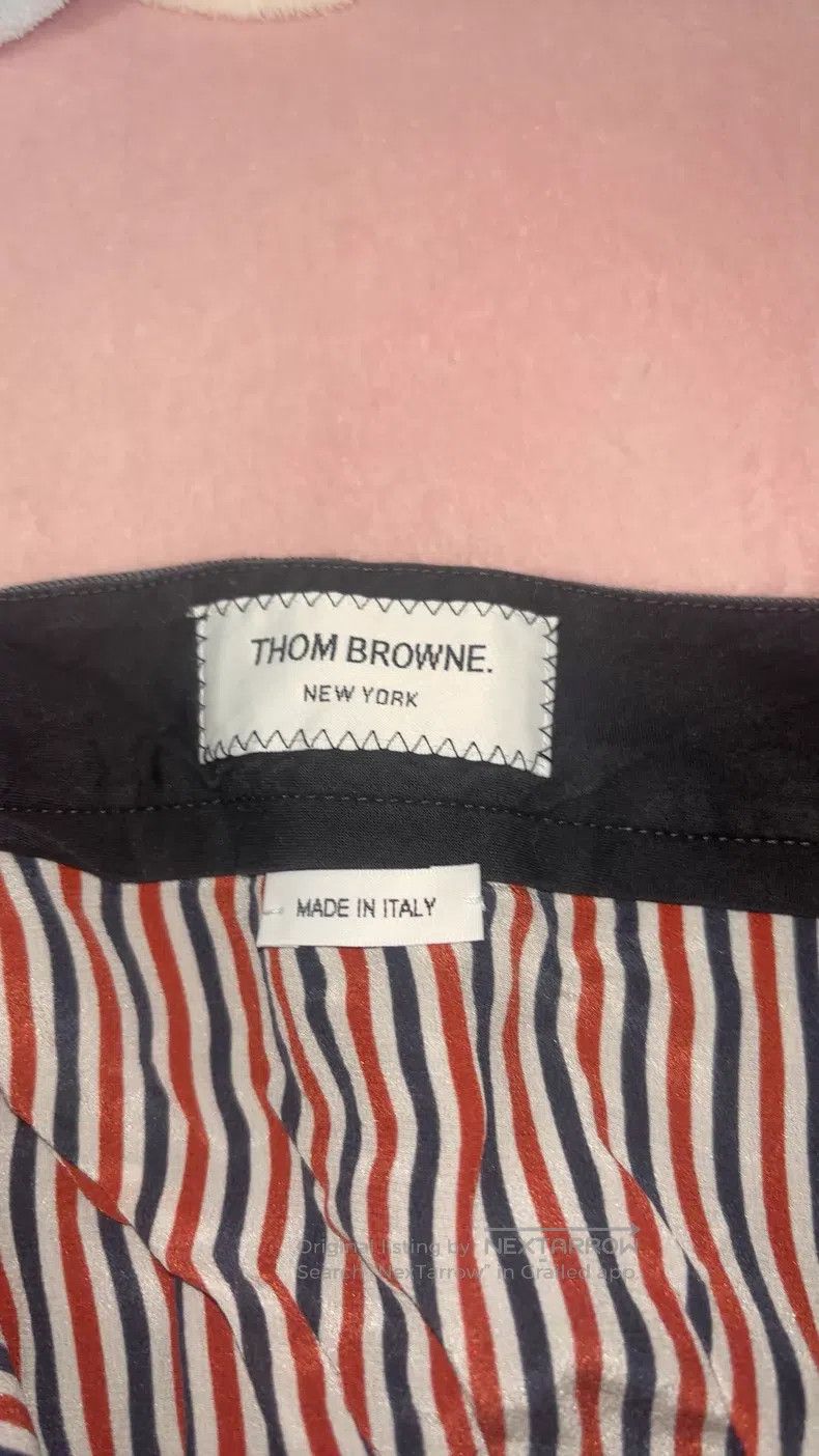 Thom Browne Thom Browne Grey Front-shorter Back-longer Pleated Skirt Size 24" / US 00 / IT 34 - 3 Thumbnail