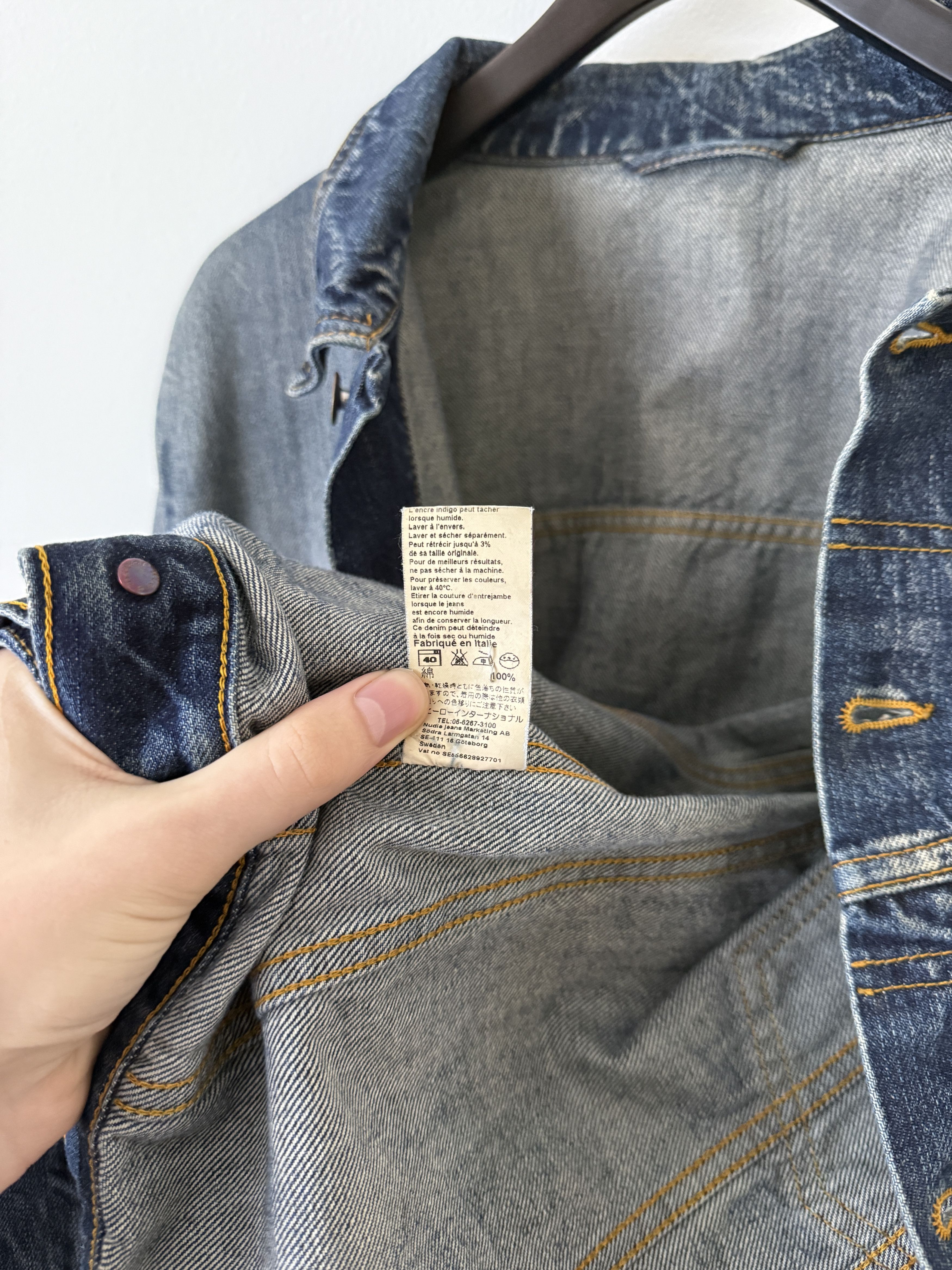Nudie Jeans Faded Denim Jean Jacket Size US XXL / EU 58 / 5 - 14 Thumbnail