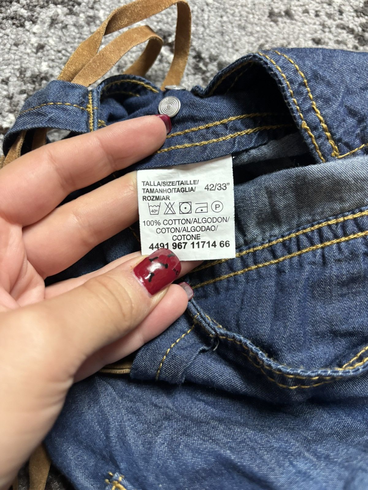 Japanese Brand × Vintage Vintage Y2K Inside women baggy denim mini skirt Size 34" / US 12 / IT 48 - 6 Thumbnail