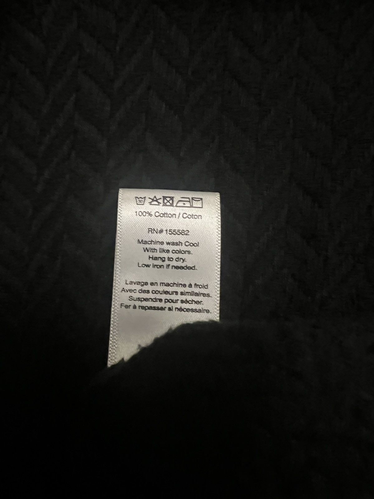 Corridor Corridor Cotton knit textured black longsleeve button up Size US S / EU 44-46 / 1 - 5 Thumbnail