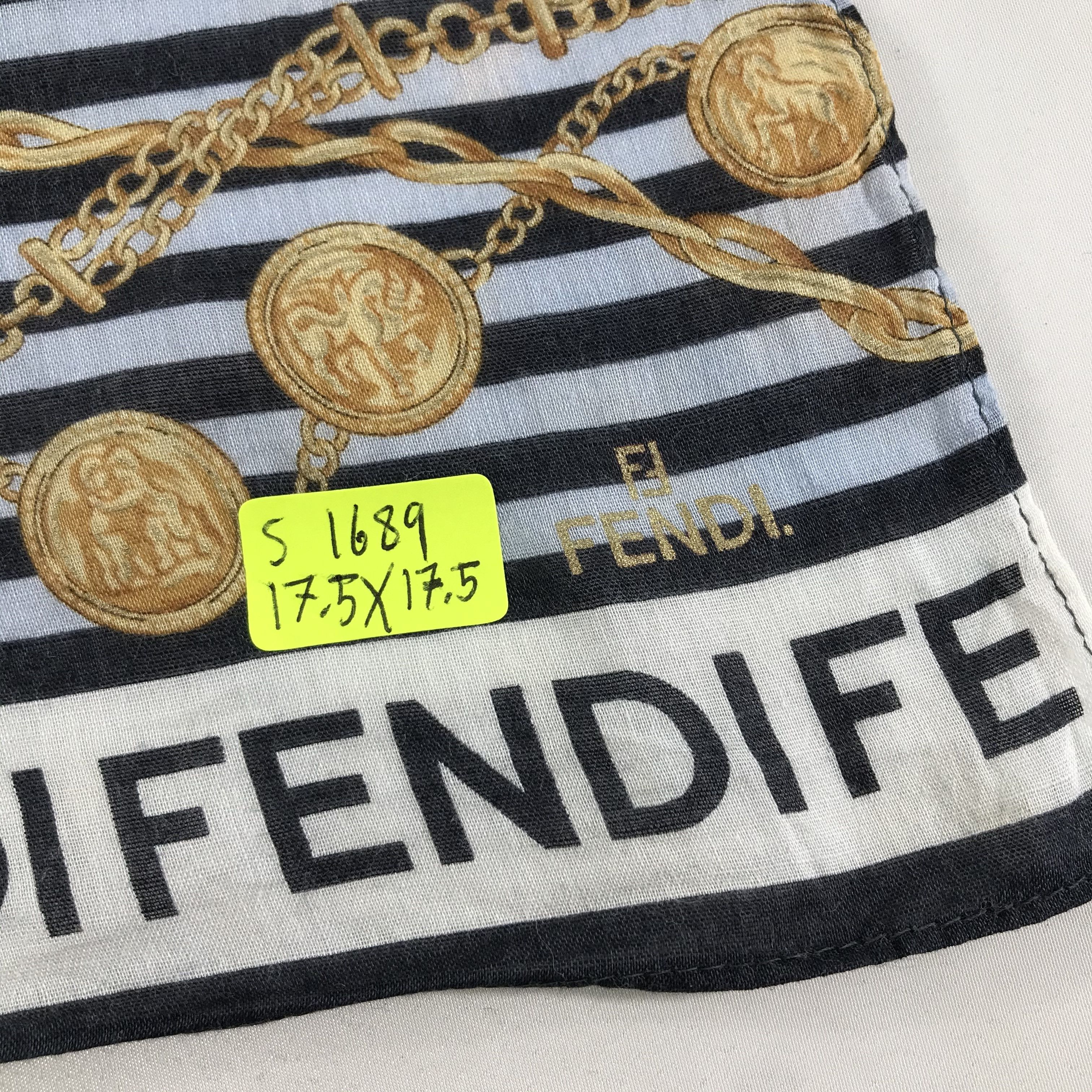 Vintage Vintage Fendi Bandana / Handkerchief / Neckerchief - S1689 Size ONE SIZE - 5 Thumbnail