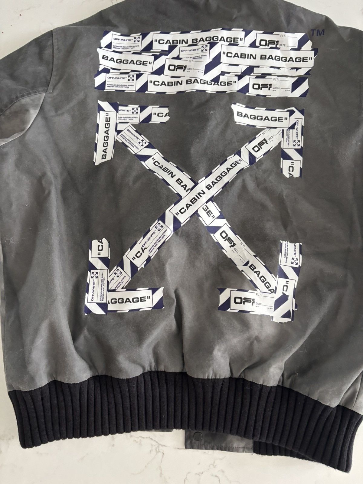 Off-White OFF-WHITE Virgil Abloh Varsity Bomber Jacket Size M Size US M / EU 48-50 / 2 - 3 Thumbnail