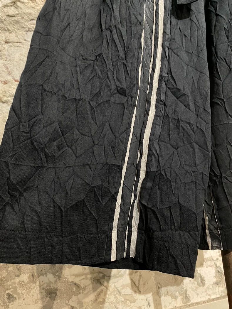 Y's Y's size 1 Black and white striped baggy creased single str Size US 28 / EU 44 - 4 Thumbnail
